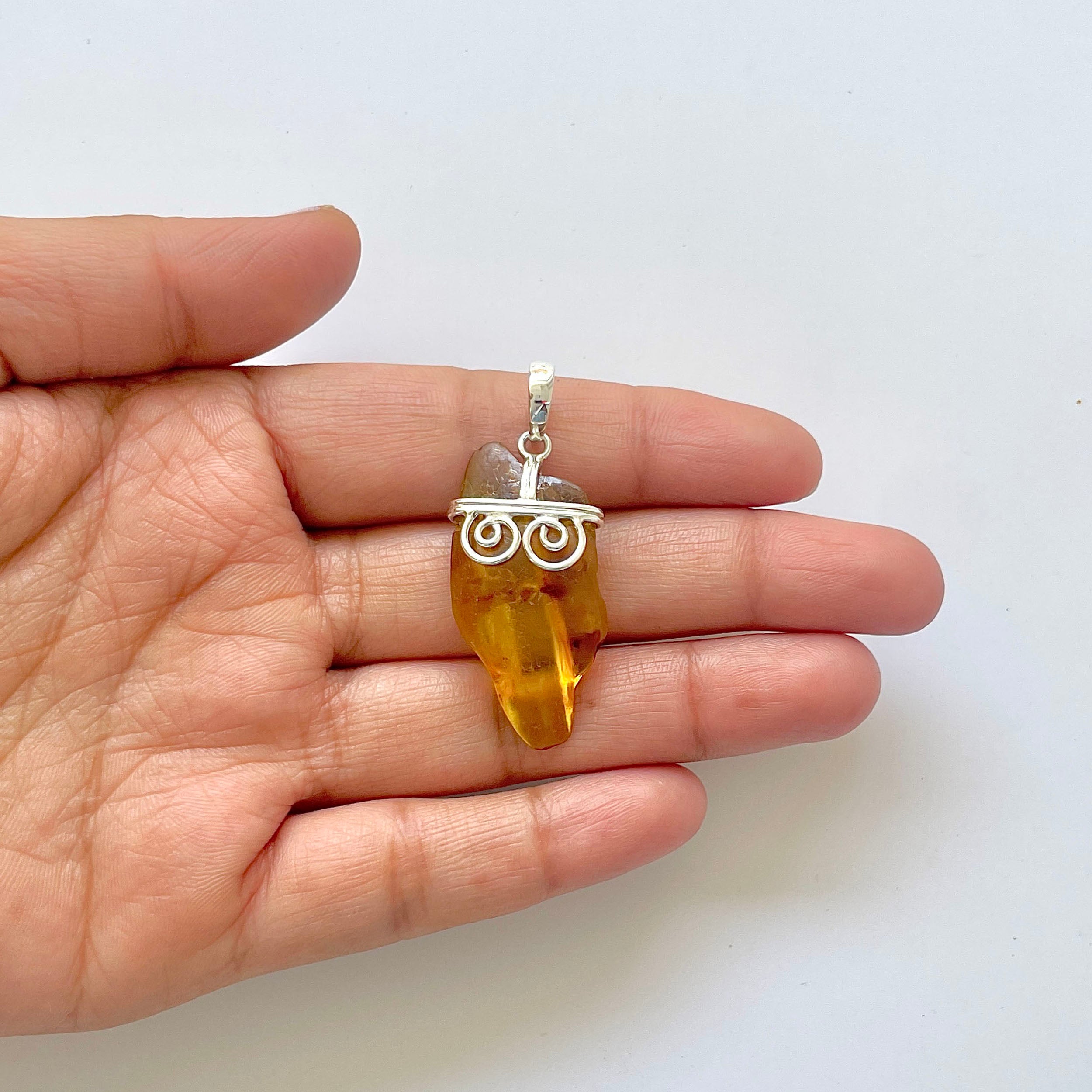 Amber Pendant-(AMB-1-74)