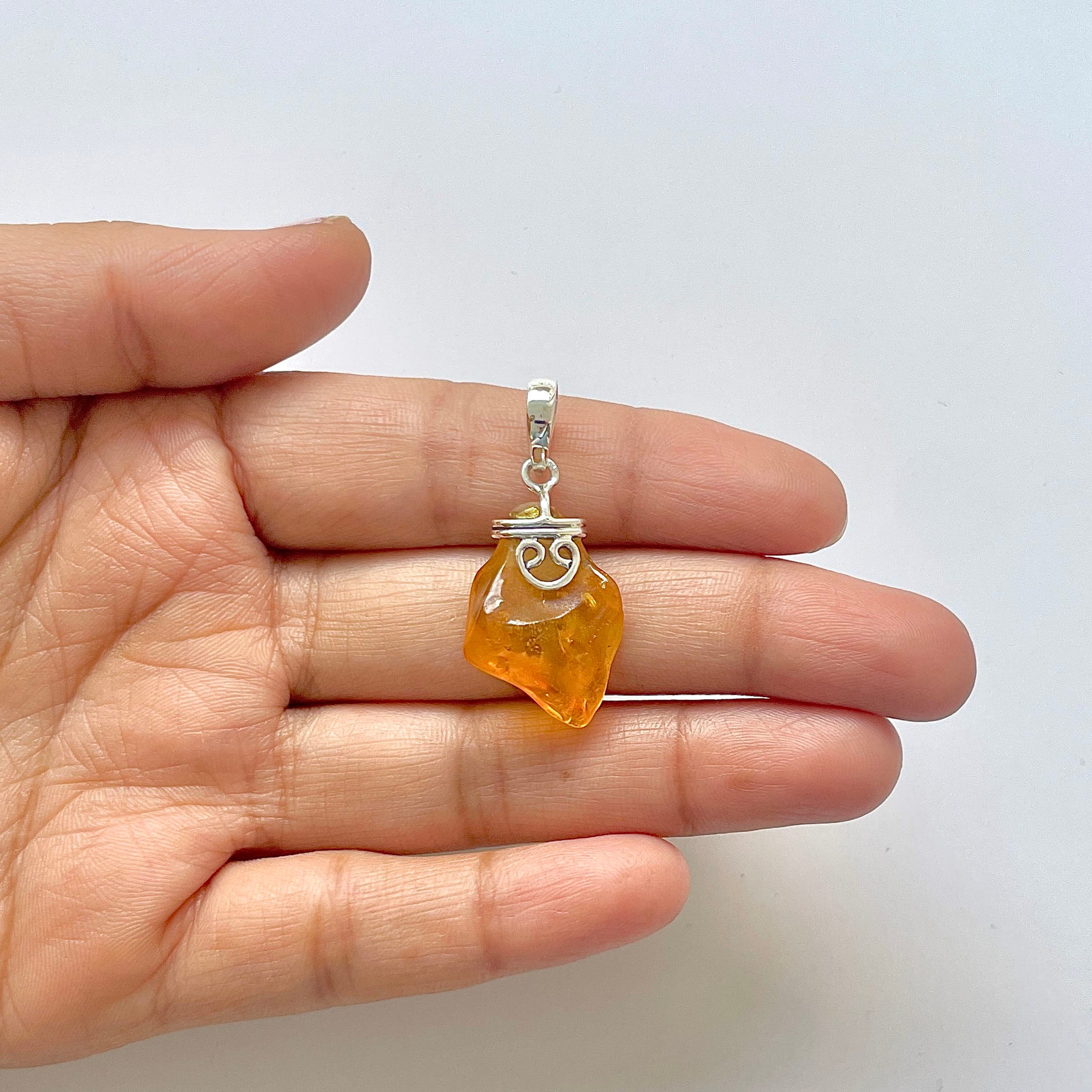 Amber Pendant-(AMB-1-93)
