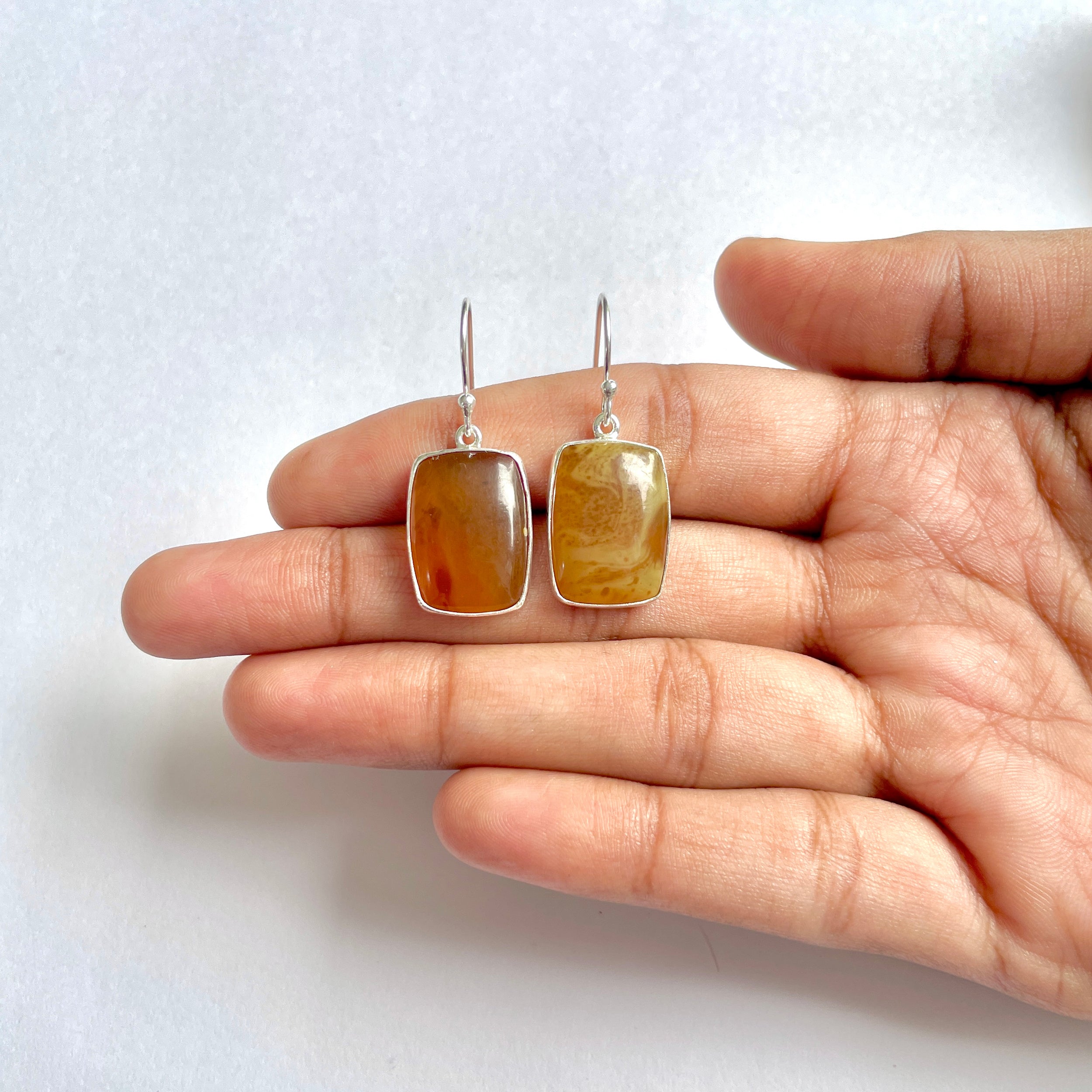 Amber Earring-(AMB-3-10)