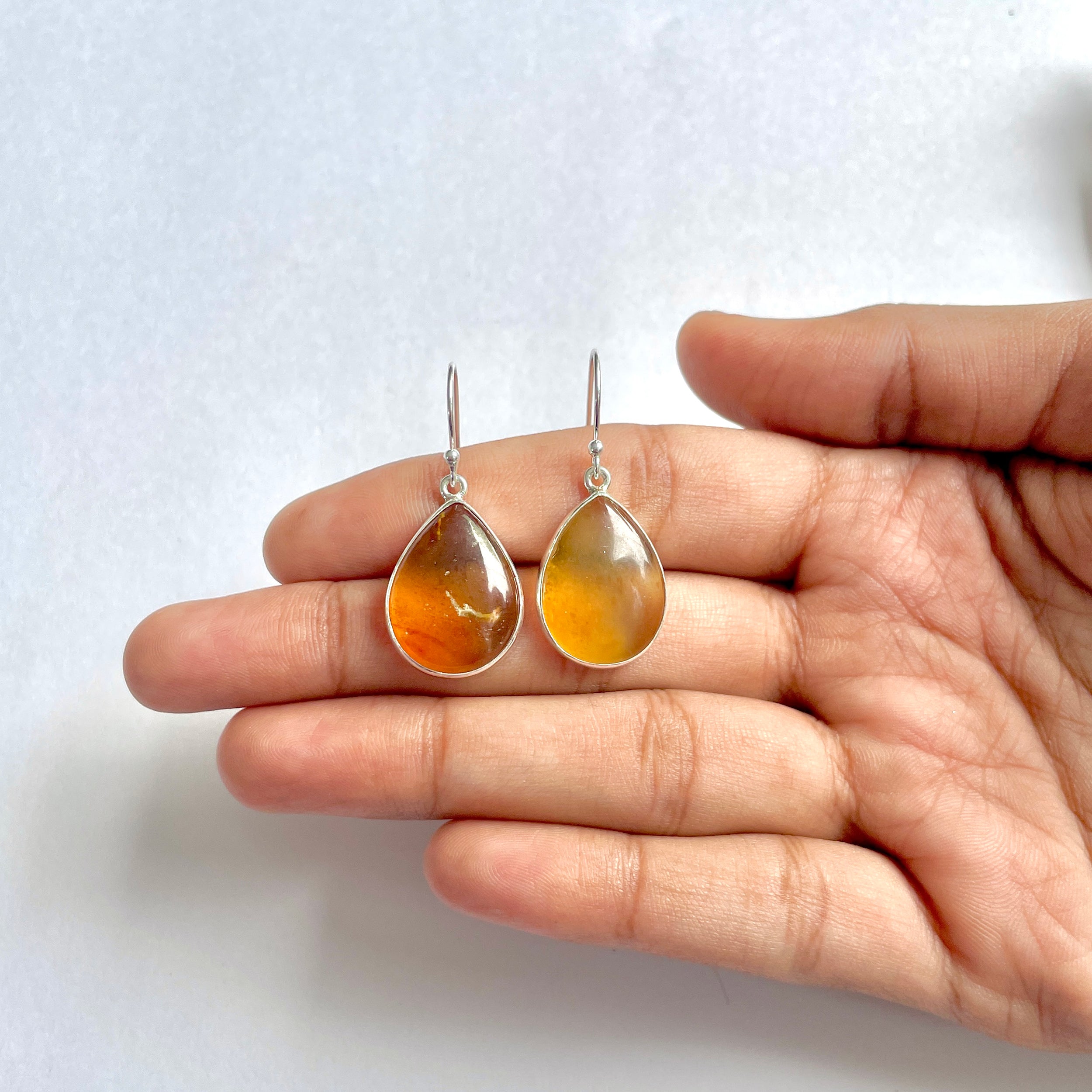 Amber Earring-(AMB-3-11)