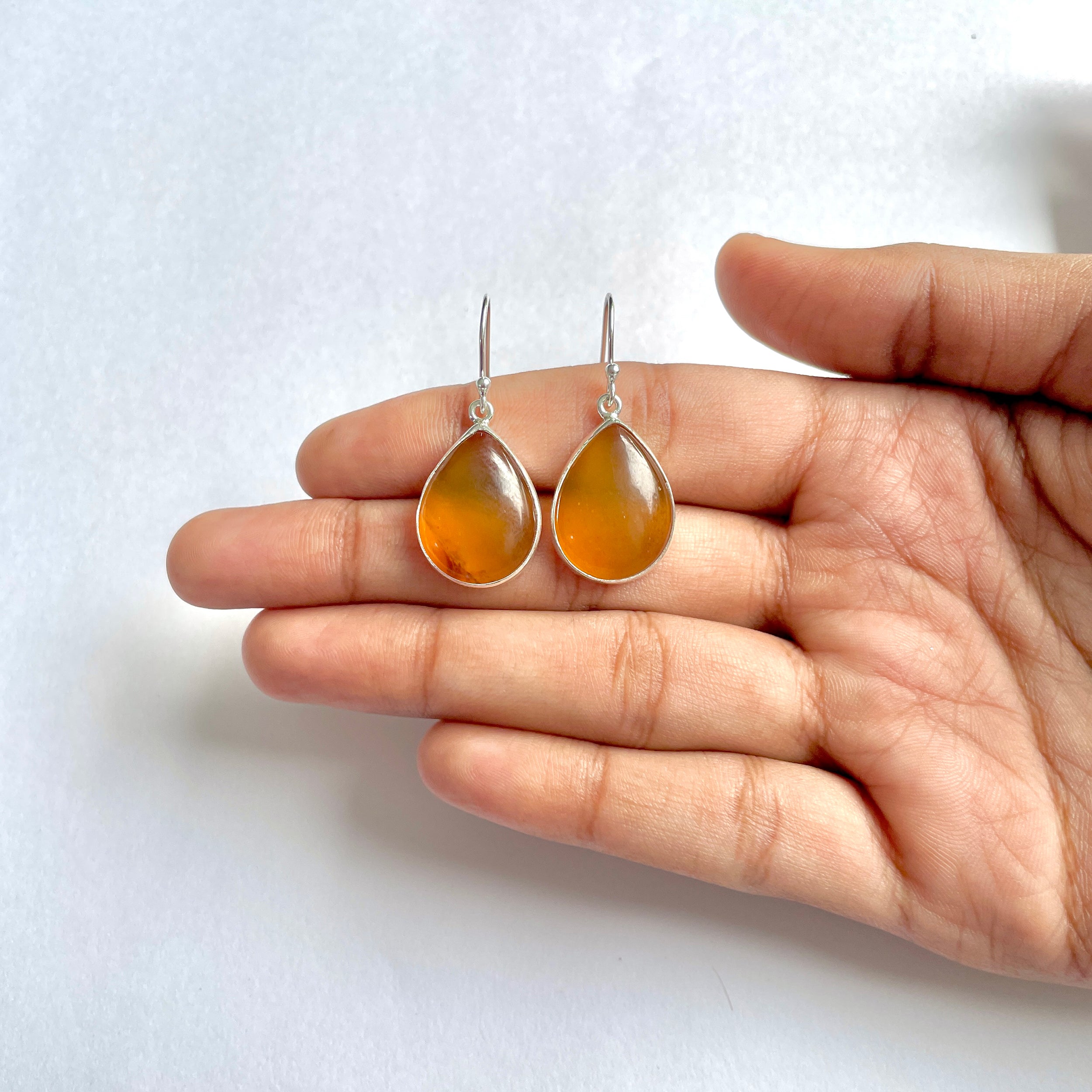 Amber Earring-(AMB-3-13)