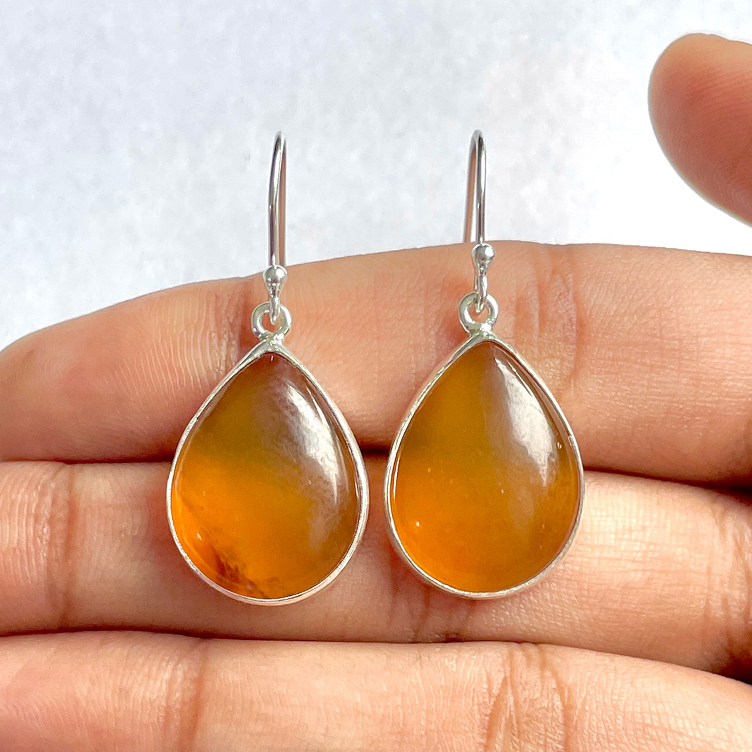 Amber Earring-(AMB-3-13)