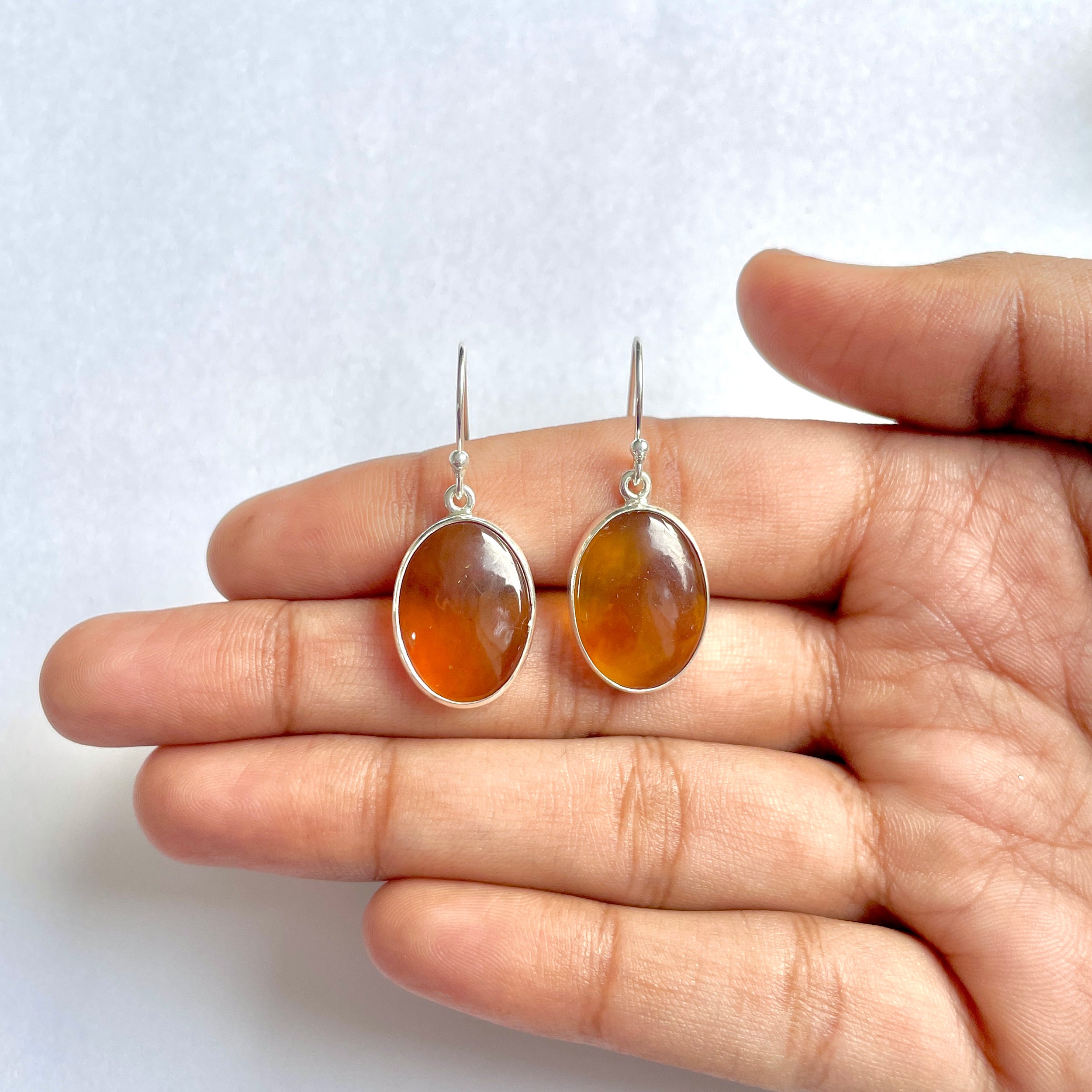 Amber Earring-(AMB-3-14)