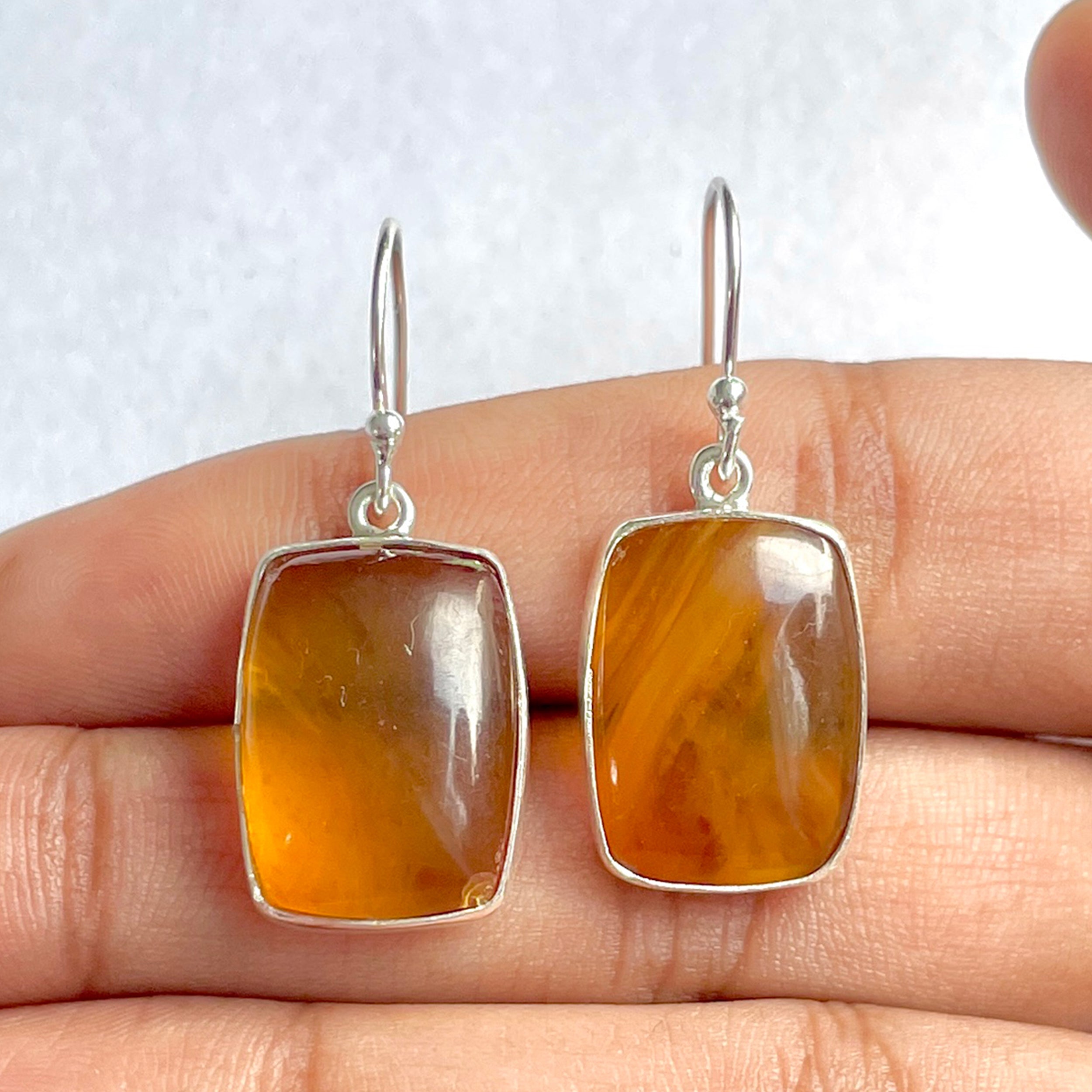 Amber Earring-(AMB-3-15)