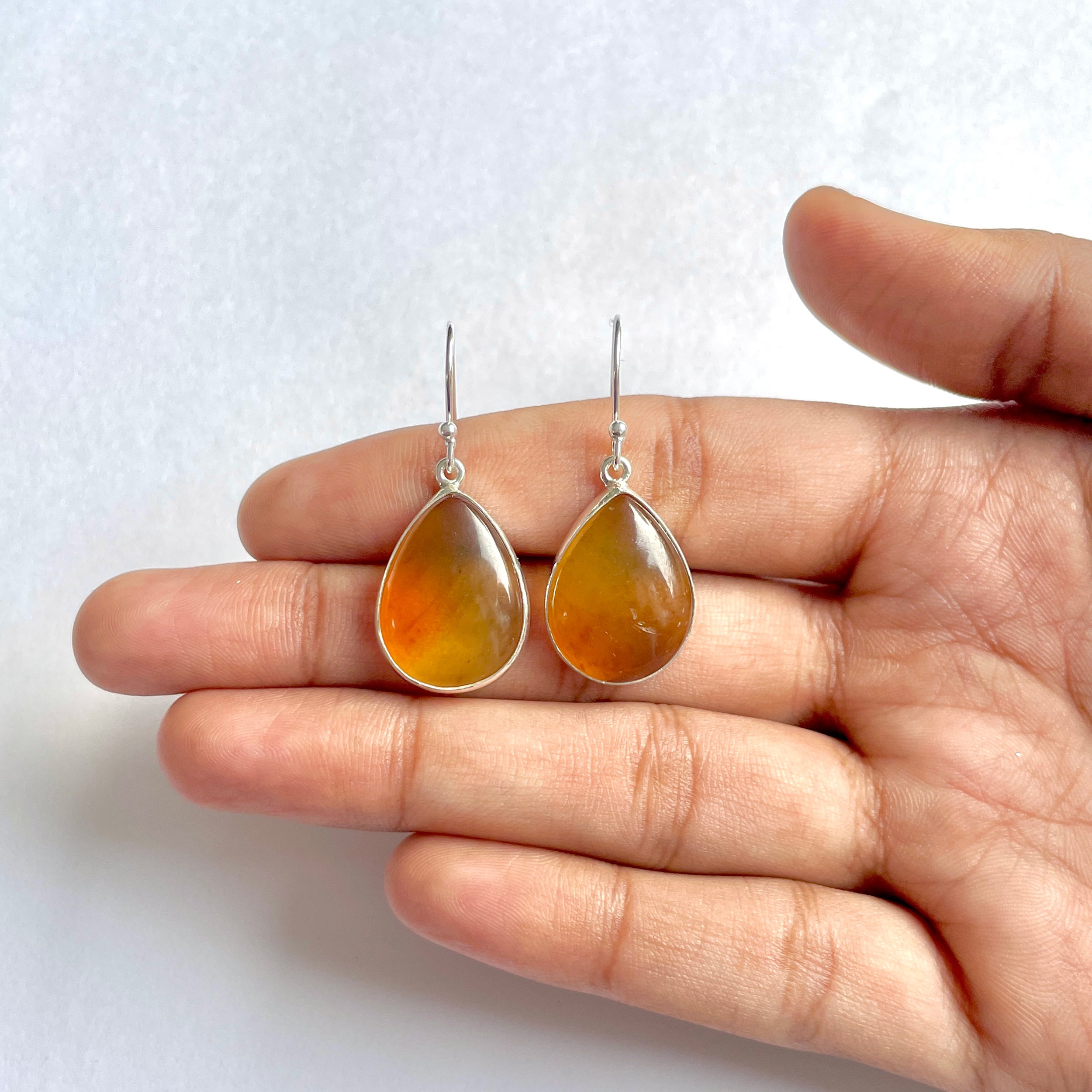 Amber Earring-(AMB-3-16)
