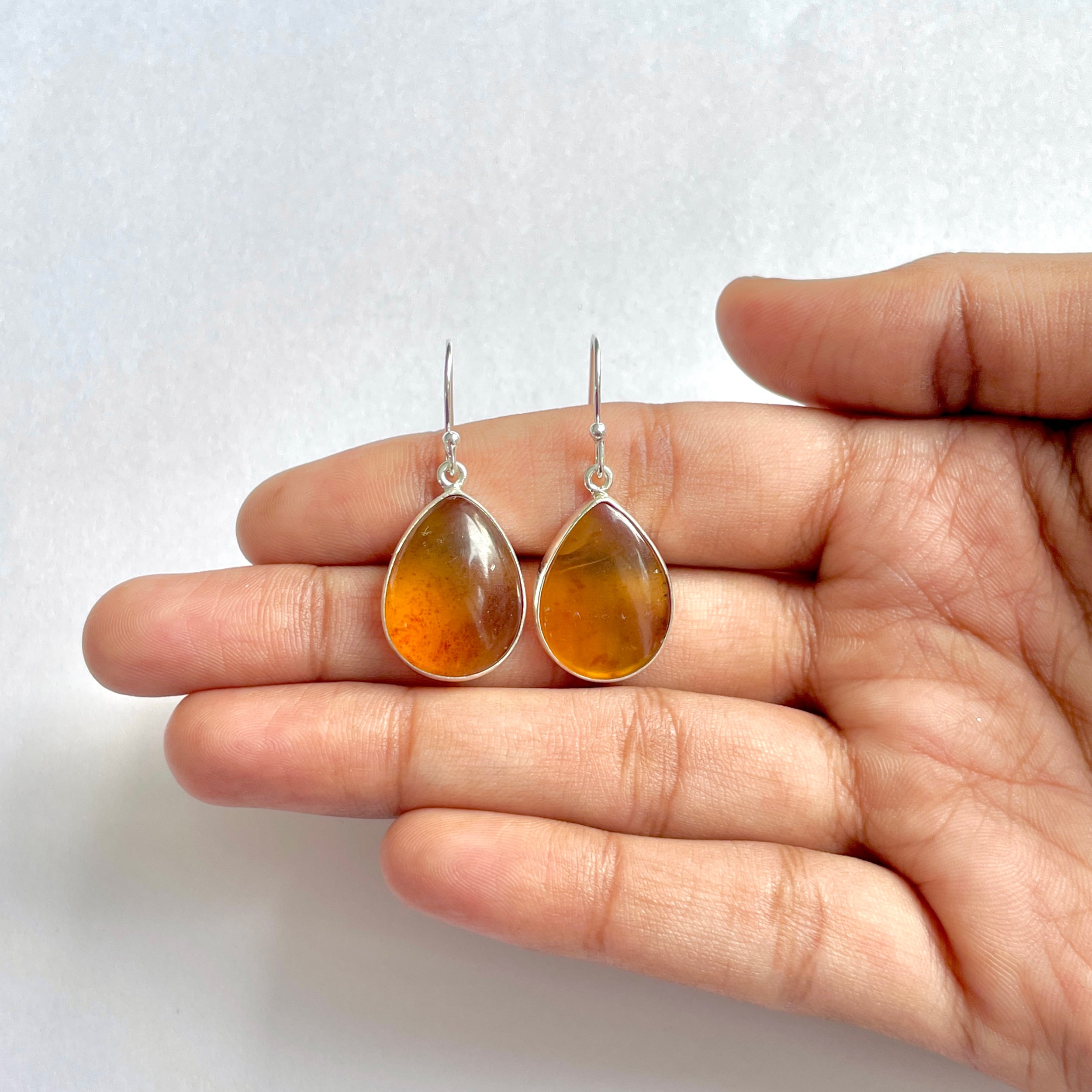 Amber Earring-(AMB-3-17)