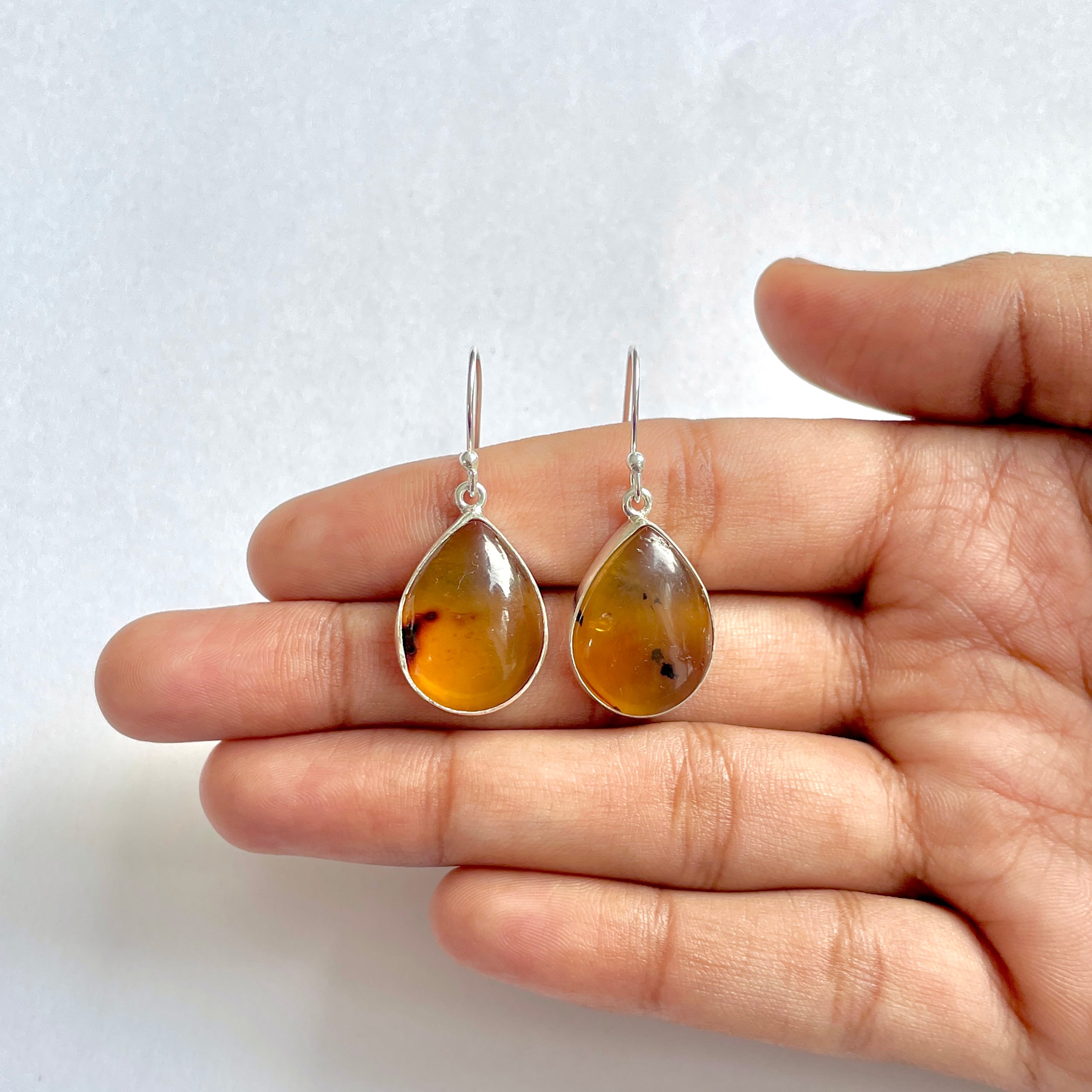 Amber Earring-(AMB-3-18)