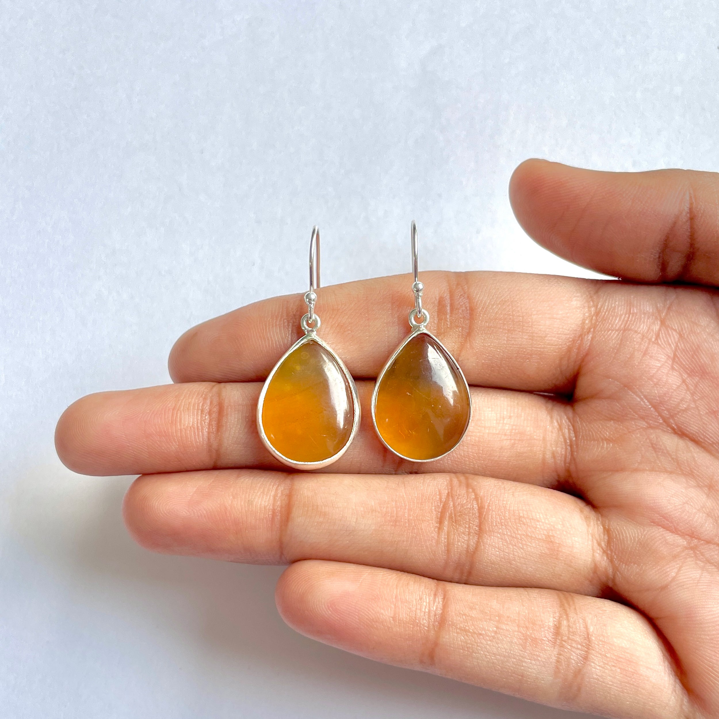Amber Earring-(AMB-3-19)