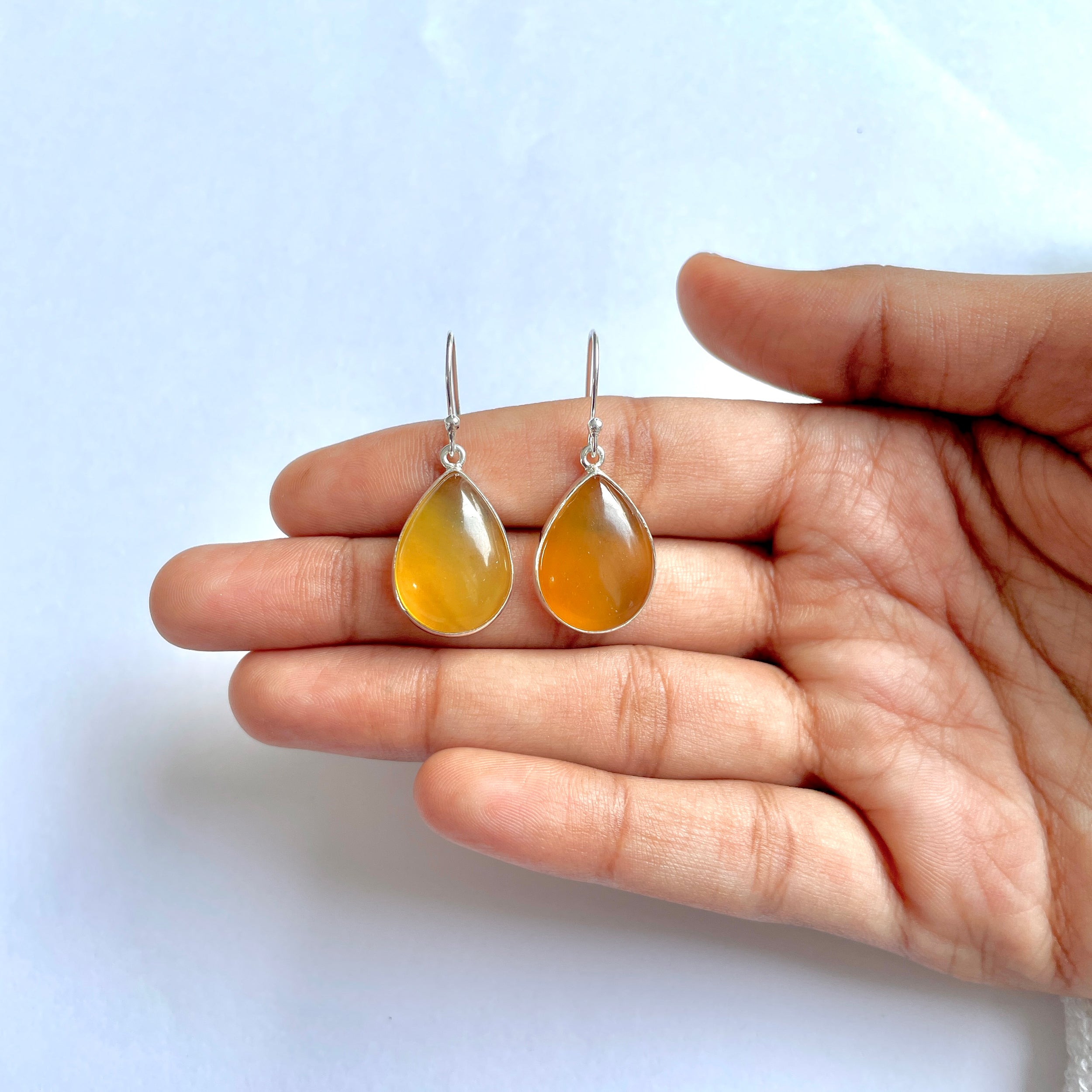 Amber Earring-(AMB-3-2)