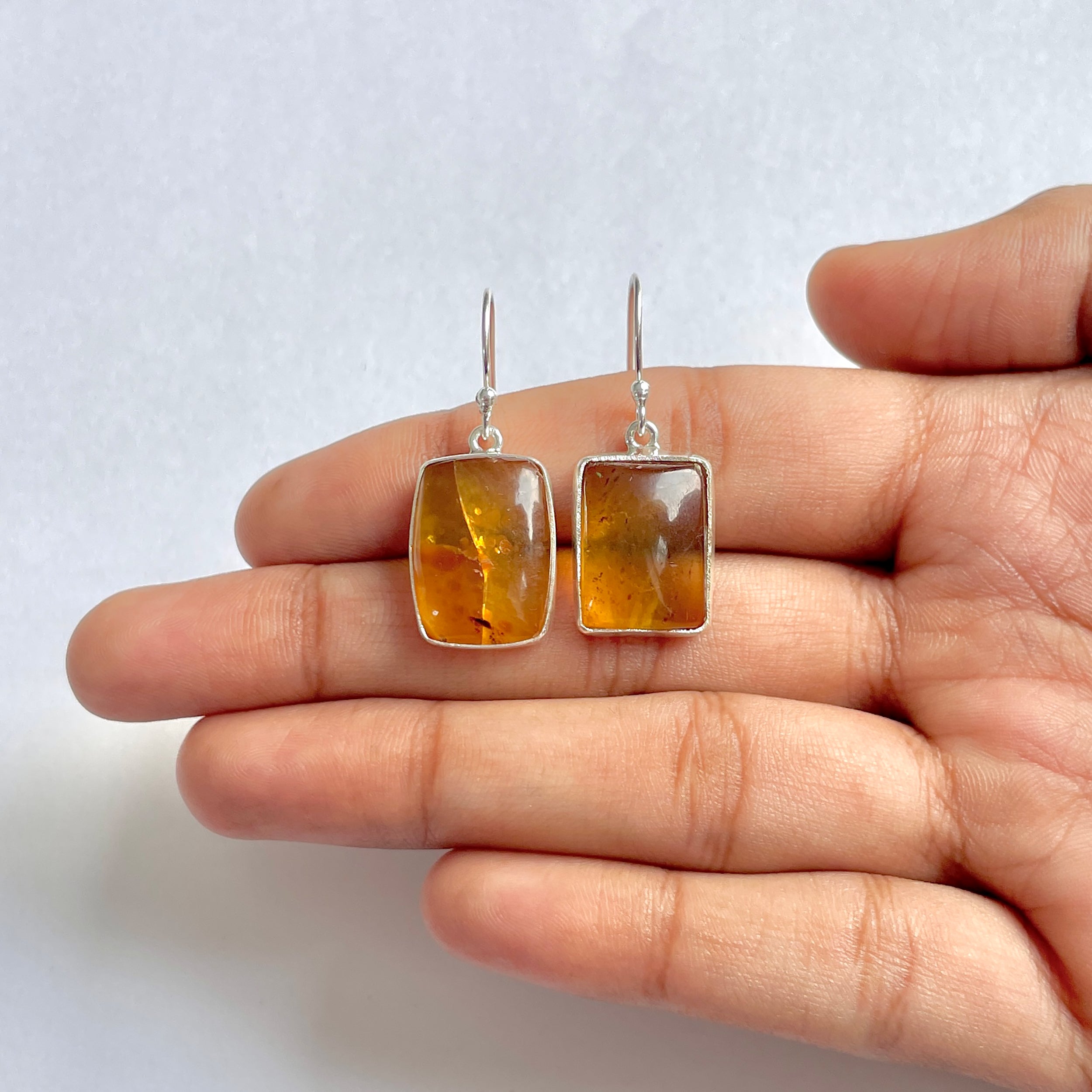 Amber Earring-(AMB-3-21)