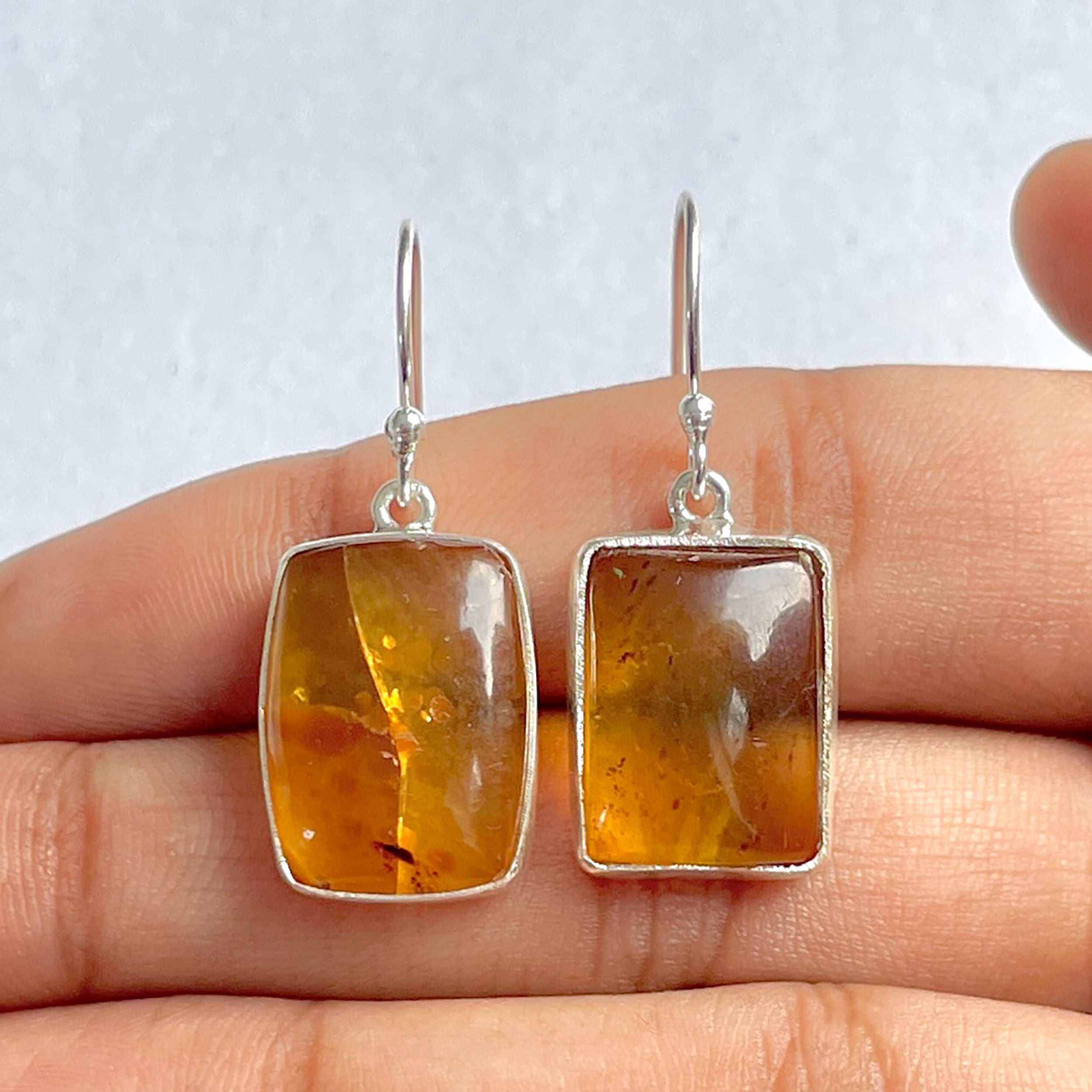 Amber Earring-(AMB-3-21)