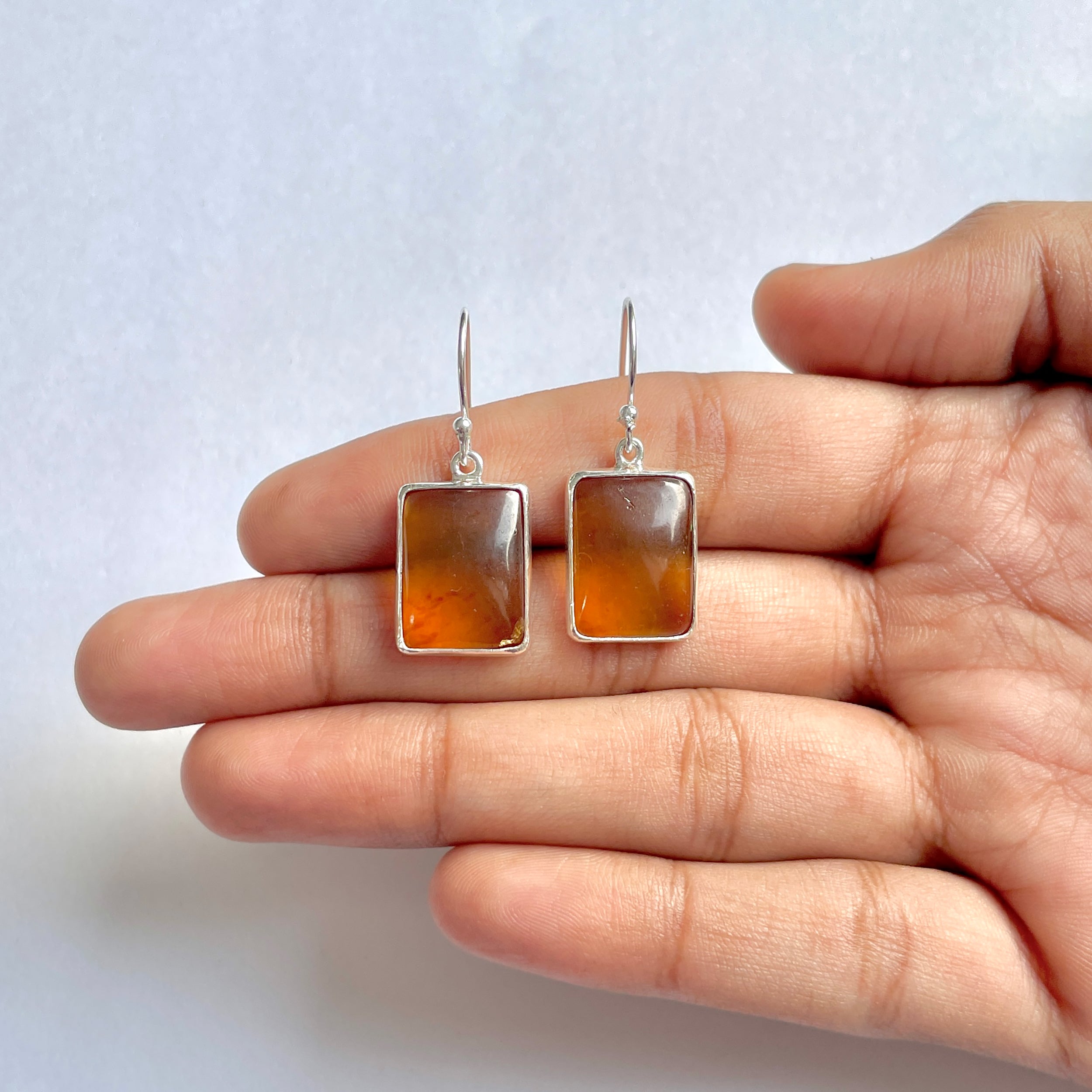 Amber Earring-(AMB-3-22)