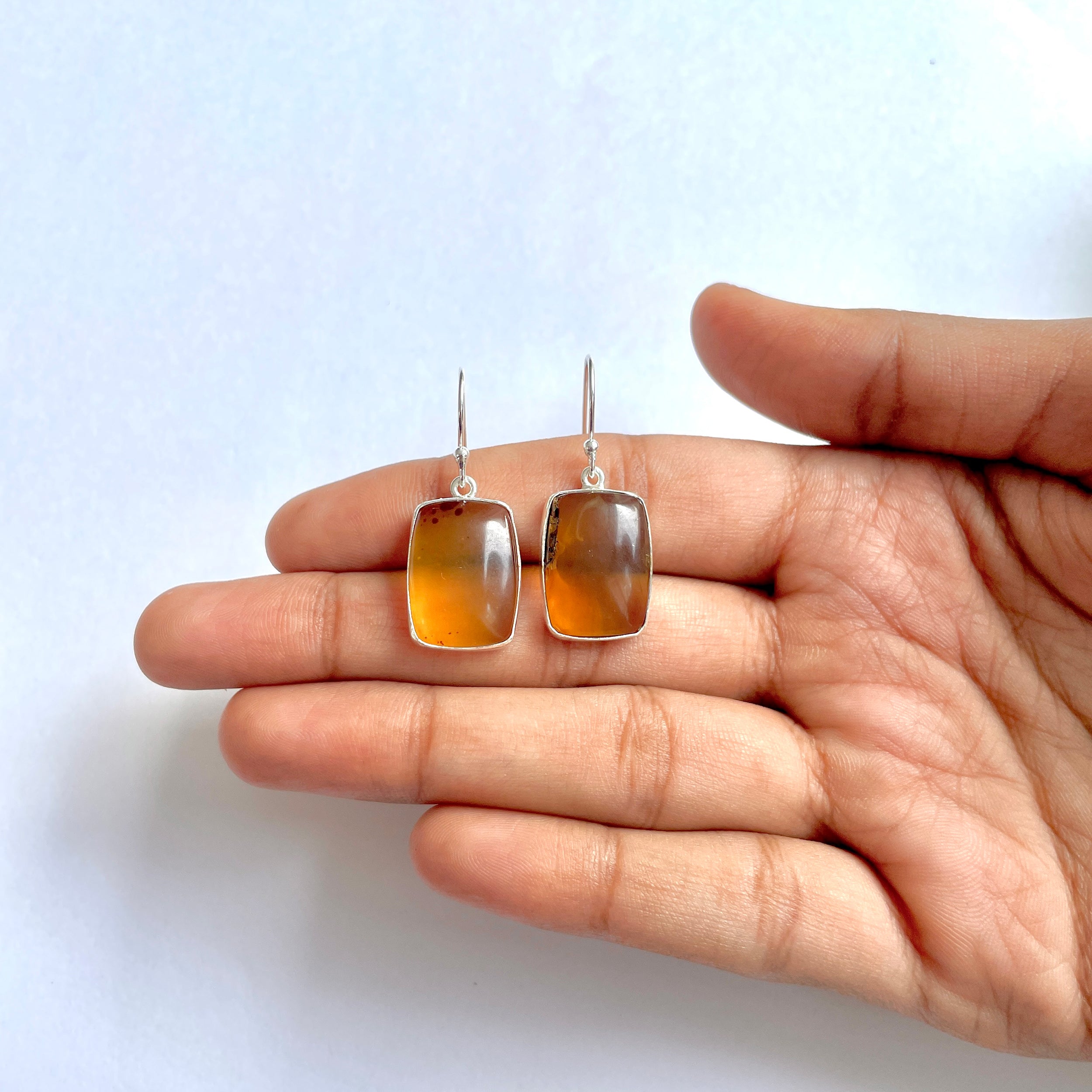 Amber Earring-(AMB-3-4)