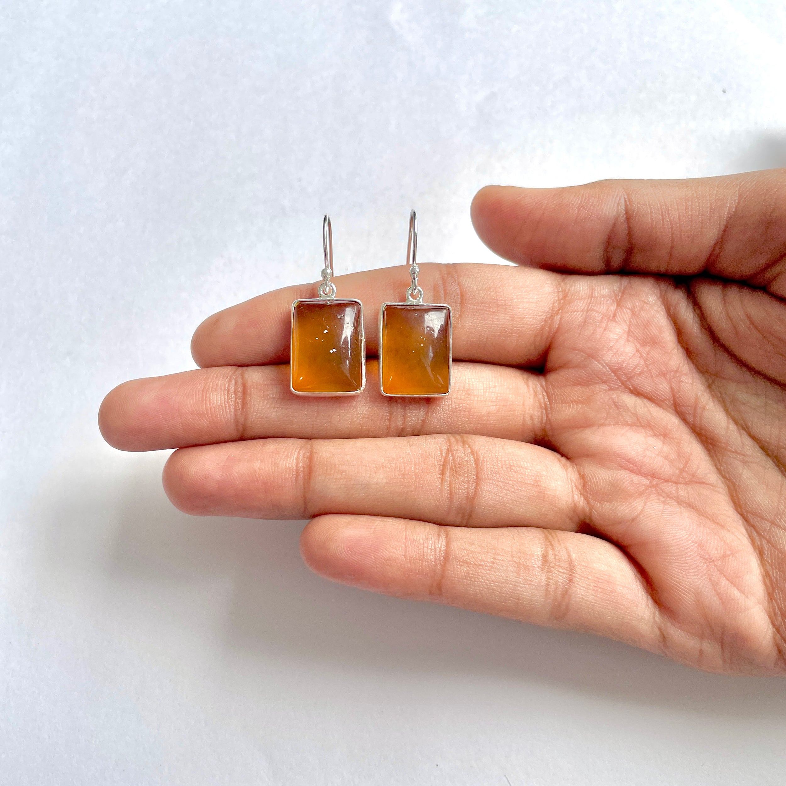 Amber Earring-(AMB-3-9)