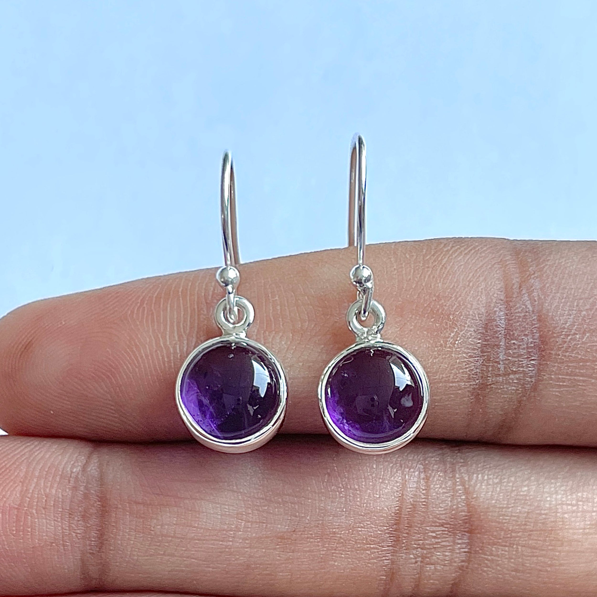 Amethyst Earring-(AMT-3-1)
