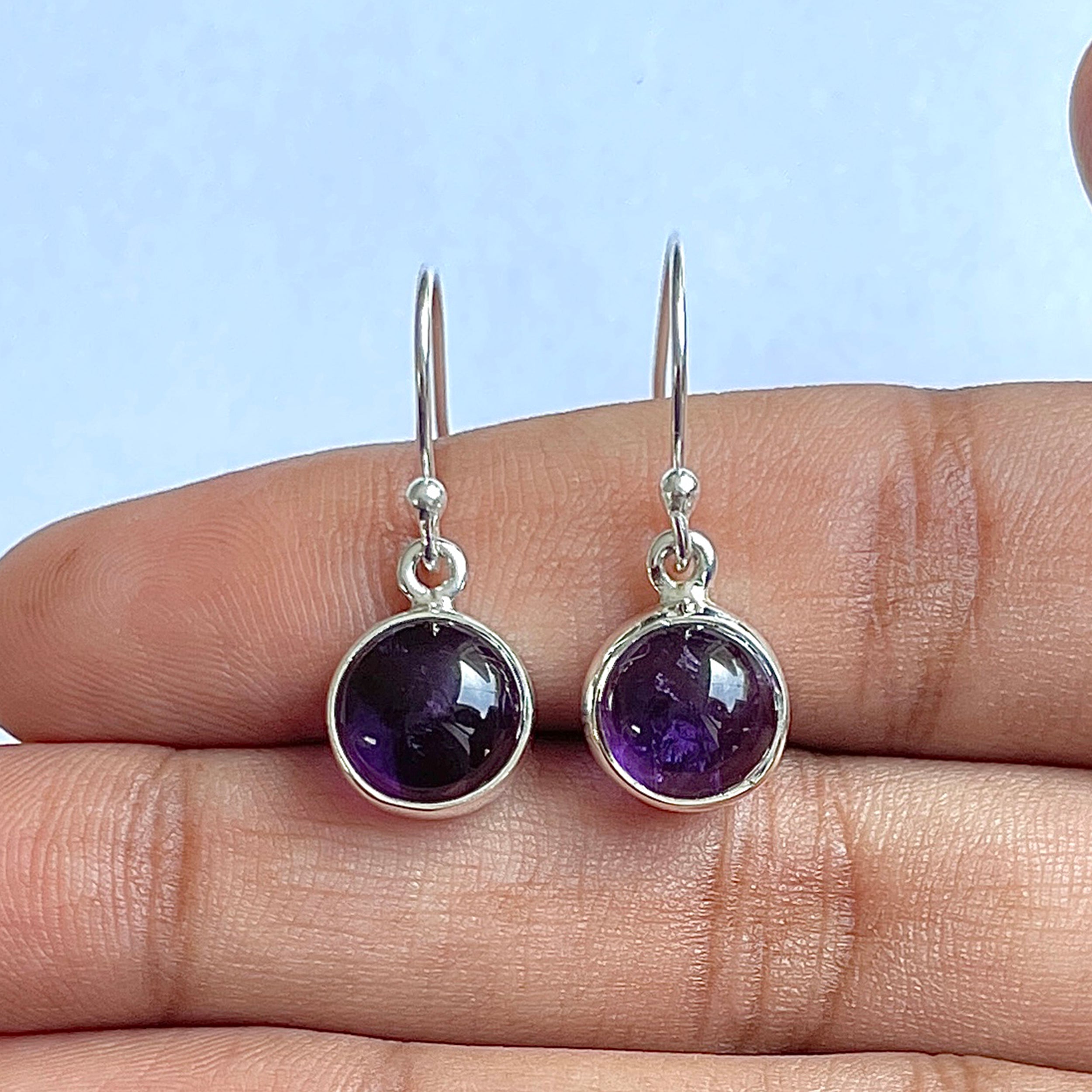 Amethyst Earring-(AMT-3-10)