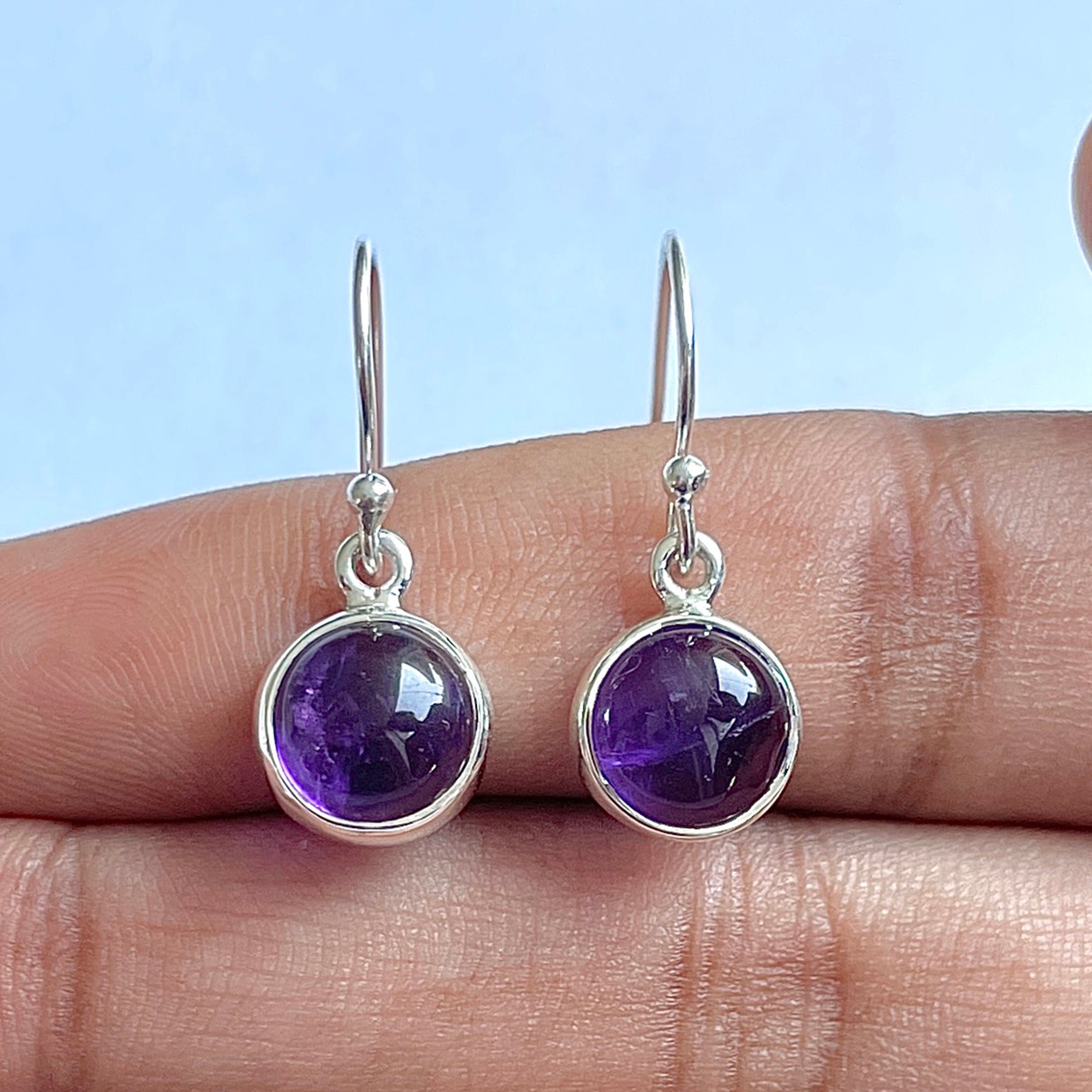 Amethyst Earring-(AMT-3-4)