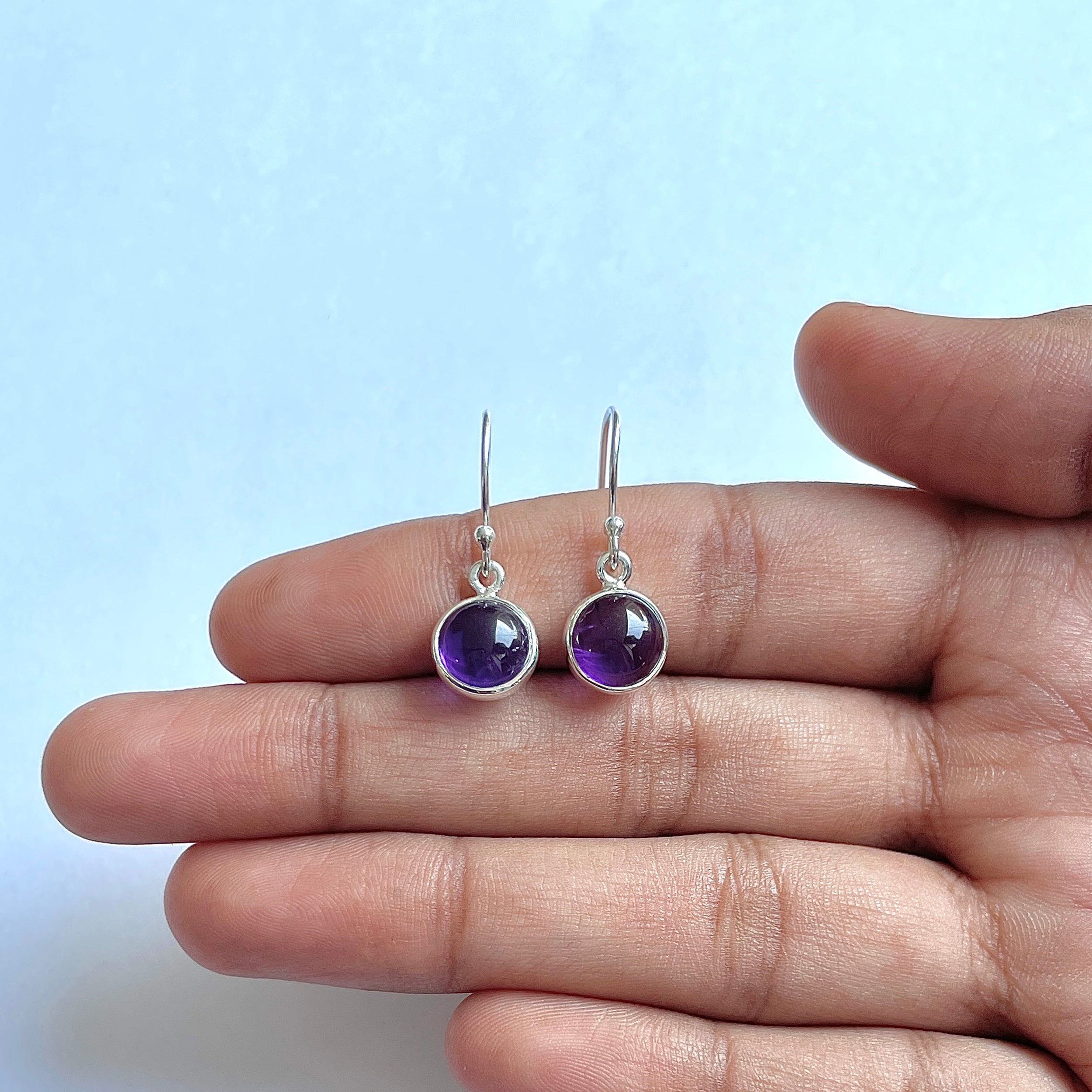 Amethyst Earring-(AMT-3-5)