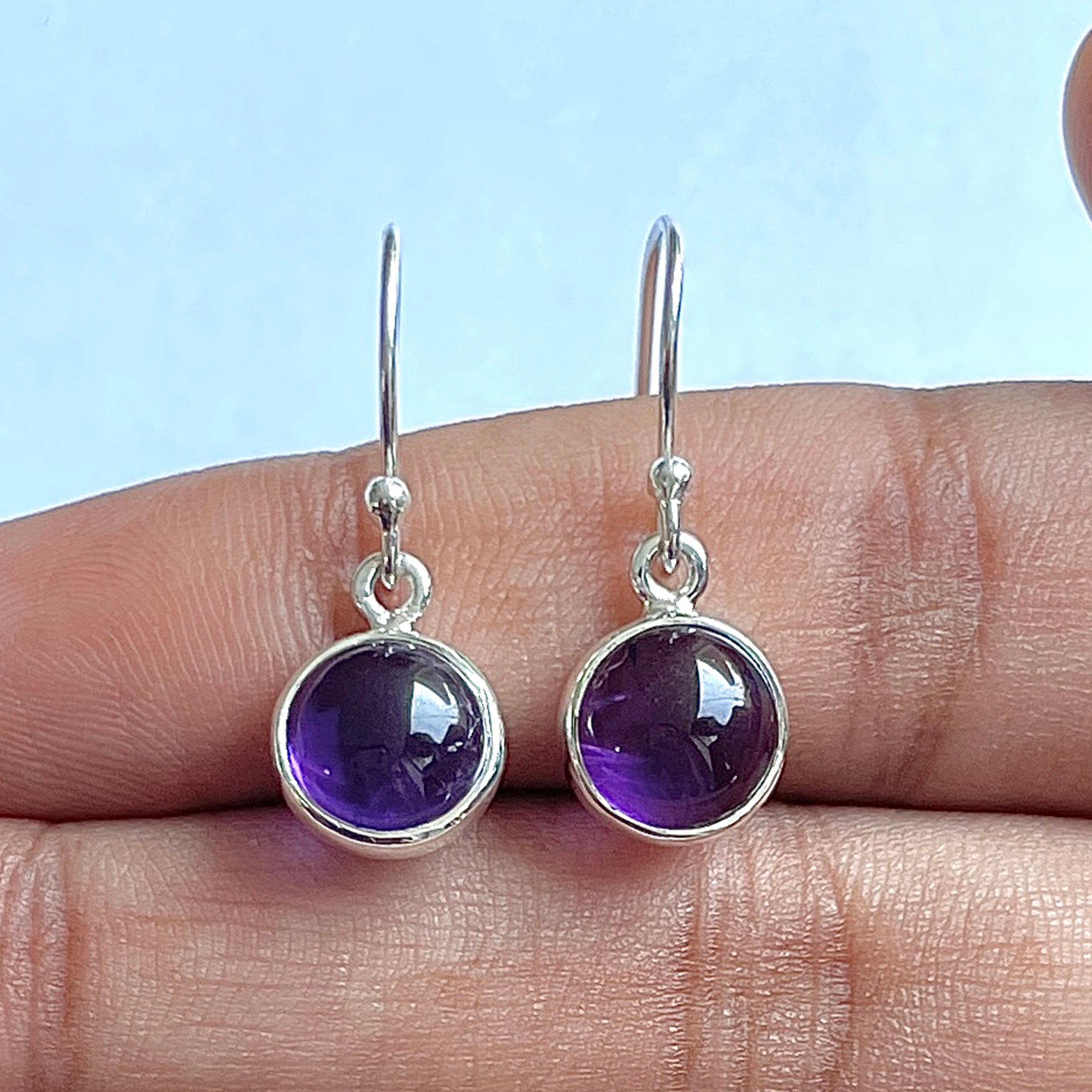 Amethyst Earring-(AMT-3-5)