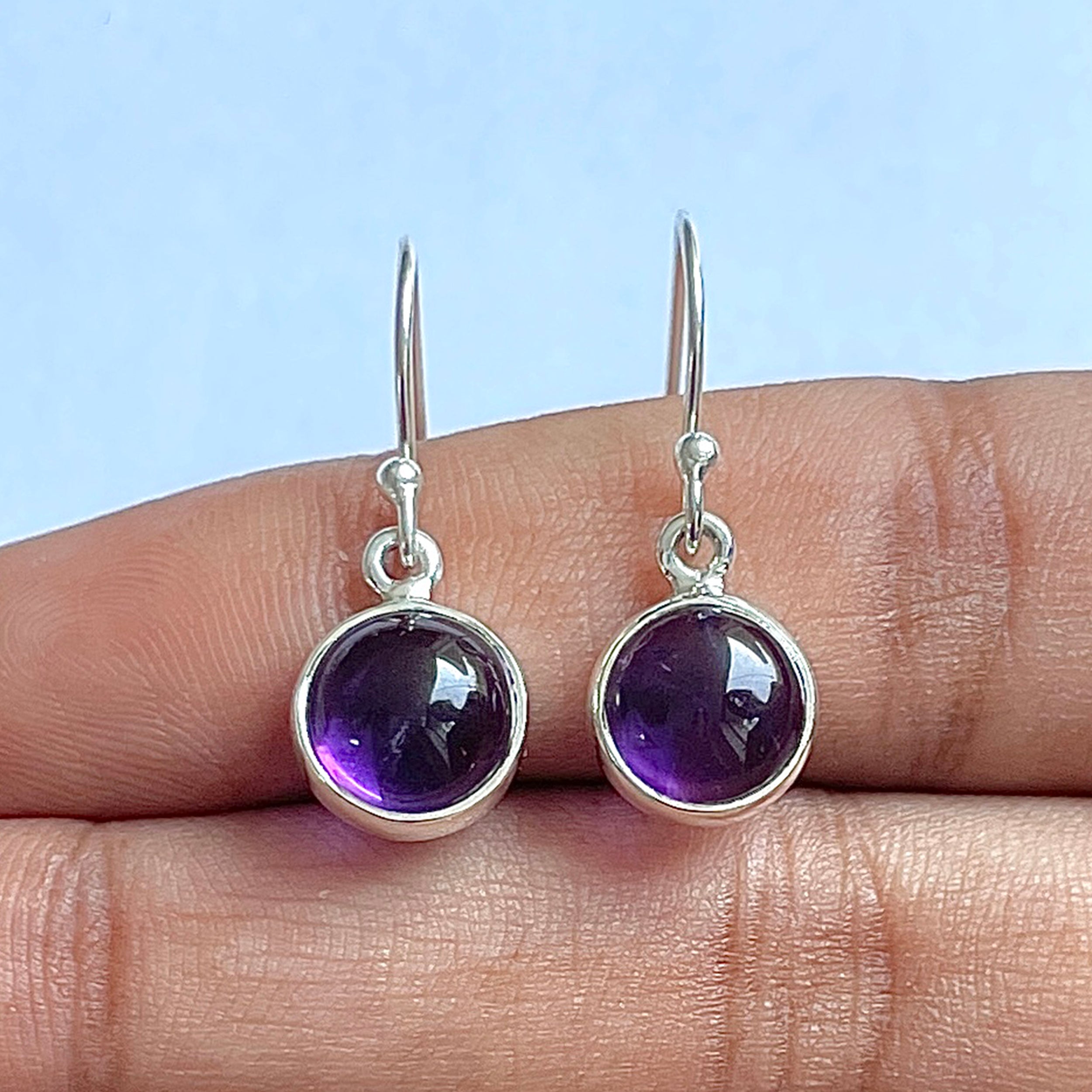 Amethyst Earring-(AMT-3-6)