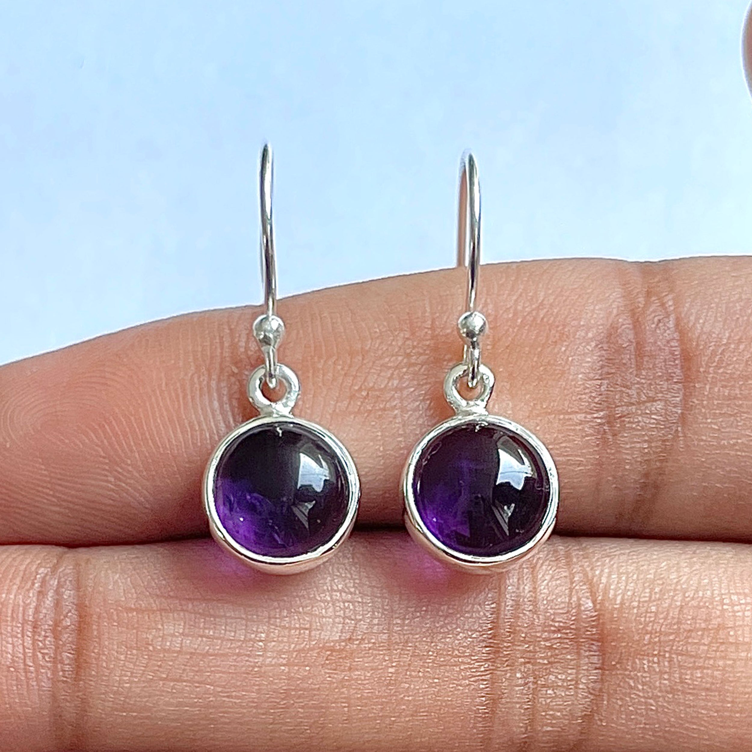 Amethyst Earring-(AMT-3-7)