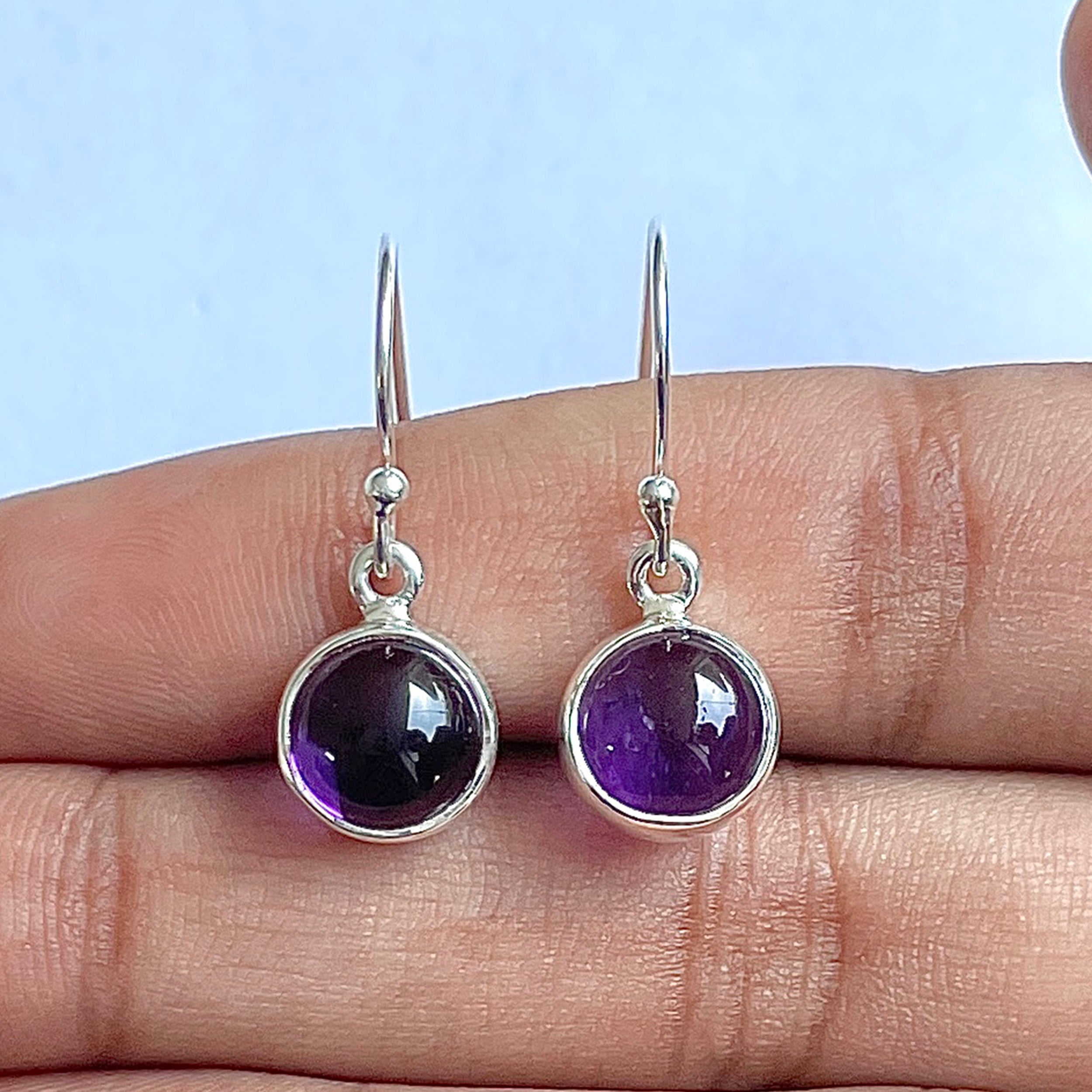 Amethyst Earring-(AMT-3-9)