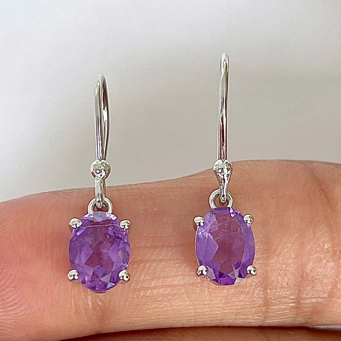Amethyst Earring-(AMT-RDE-673)
