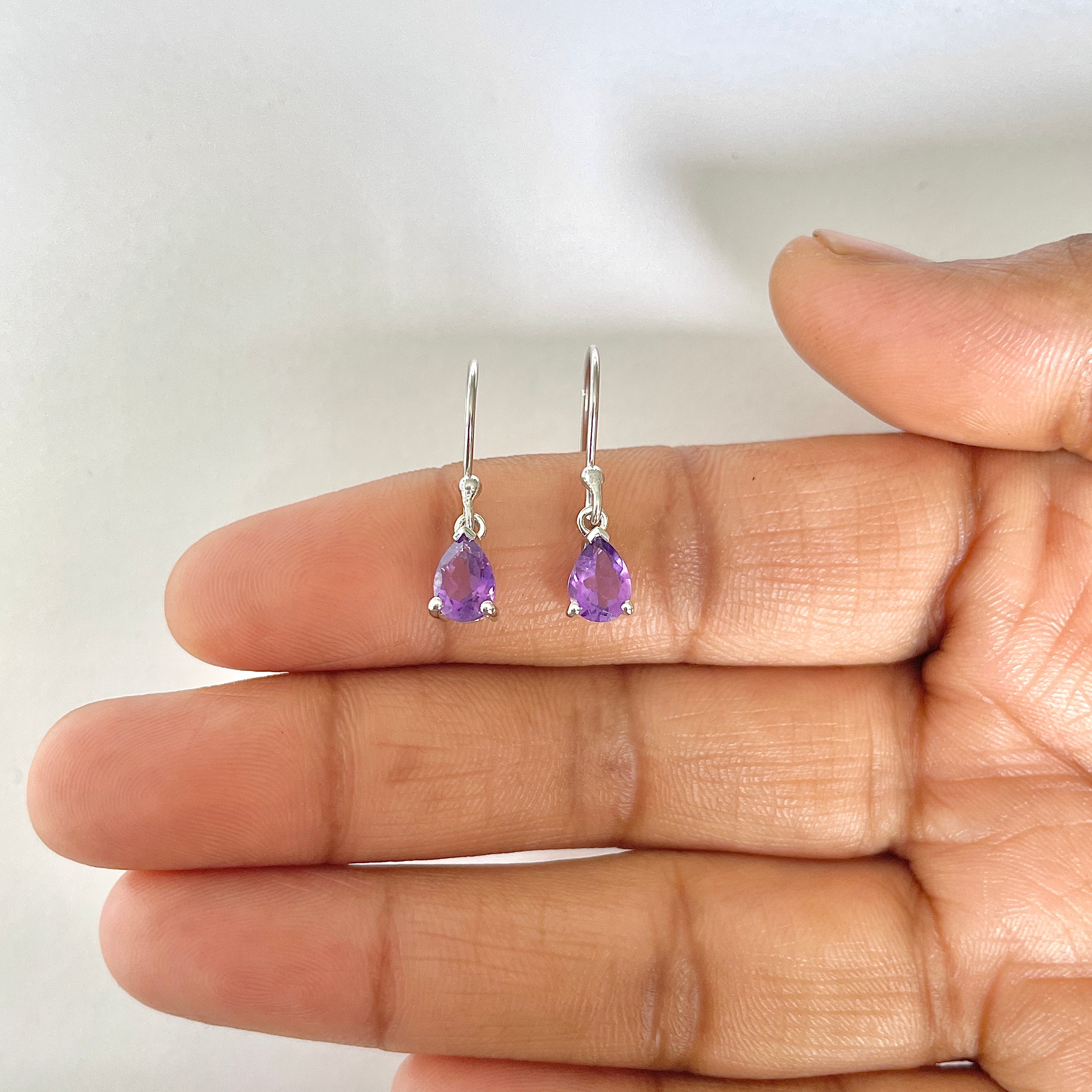 Amethyst Earring-(AMT-RDE-676)