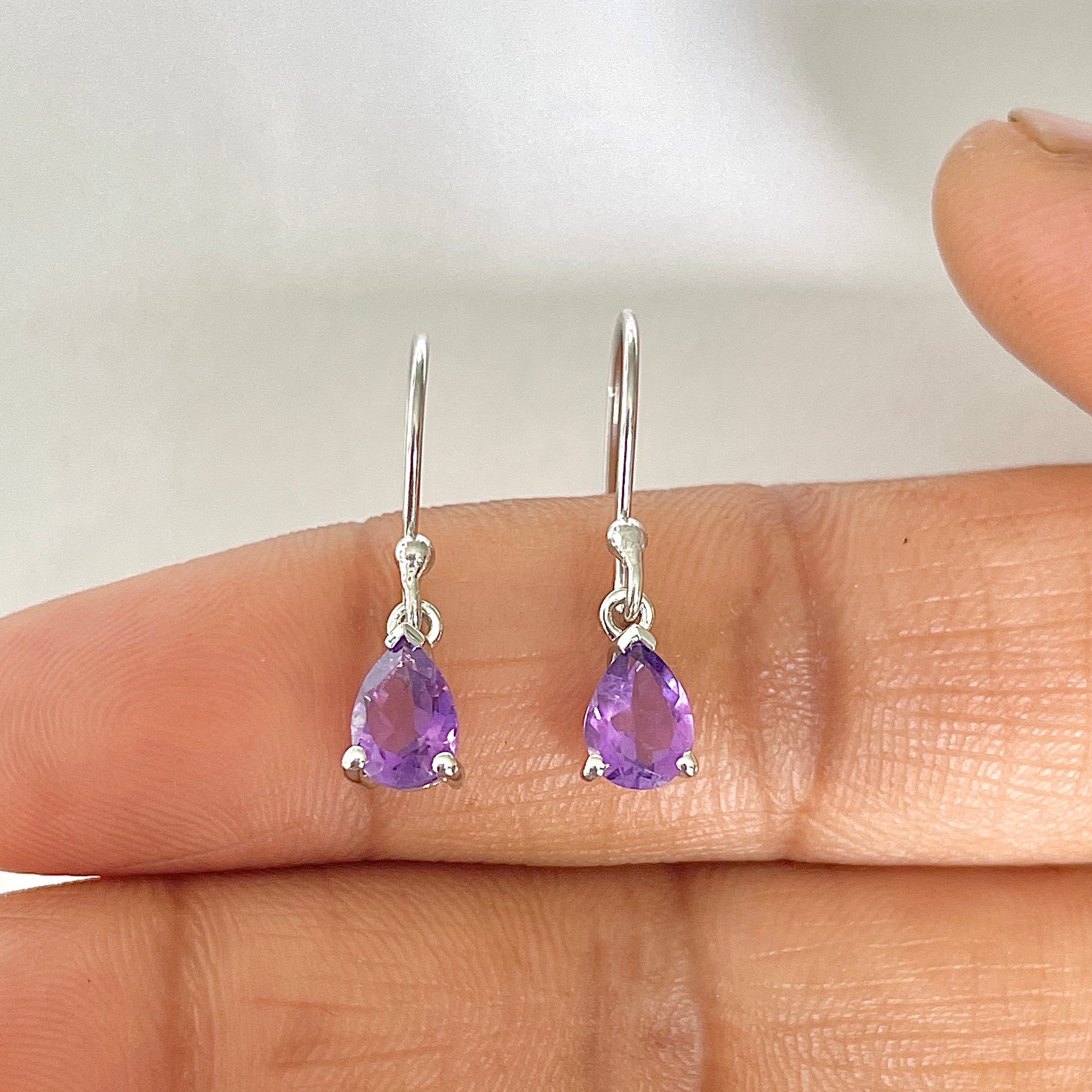 Amethyst Earring-(AMT-RDE-676)