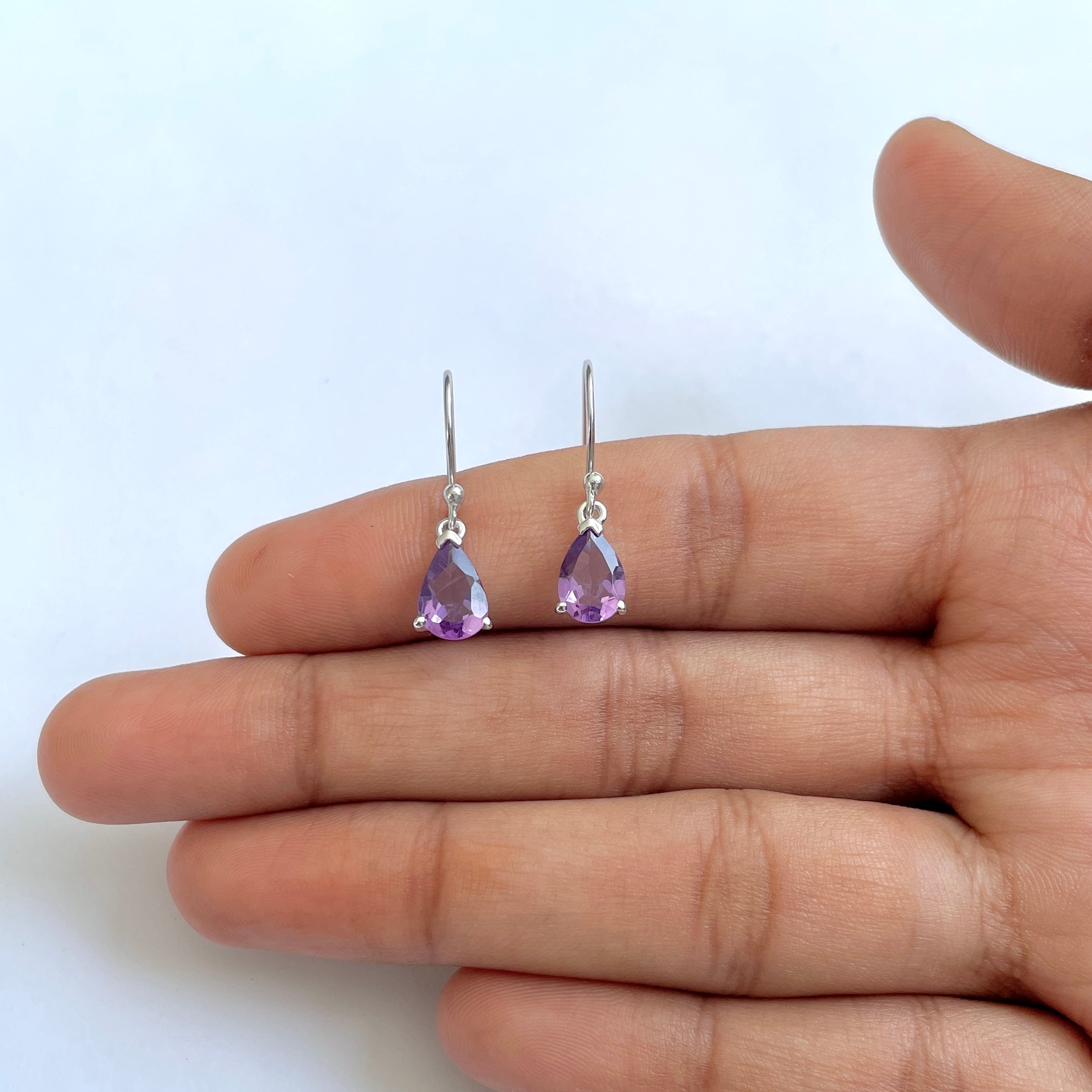 Amethyst Earring-(AMT-RDE-677)