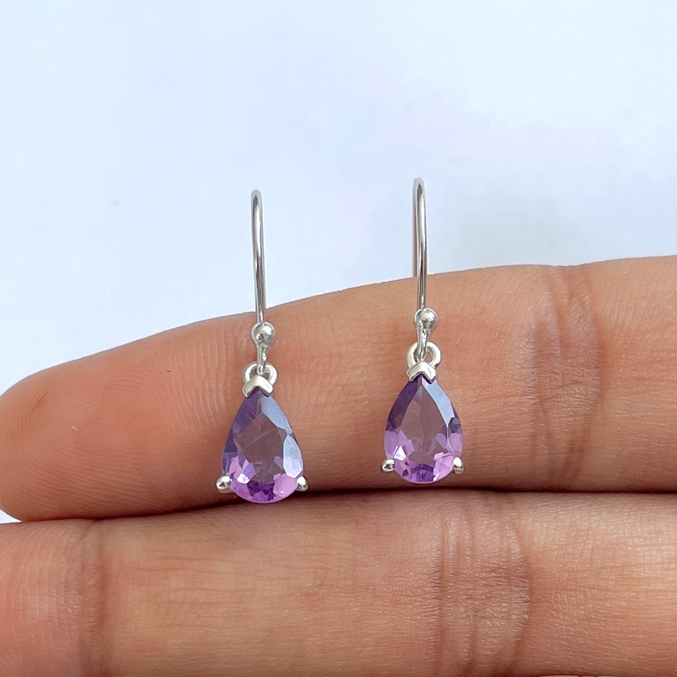Amethyst Earring-(AMT-RDE-677)