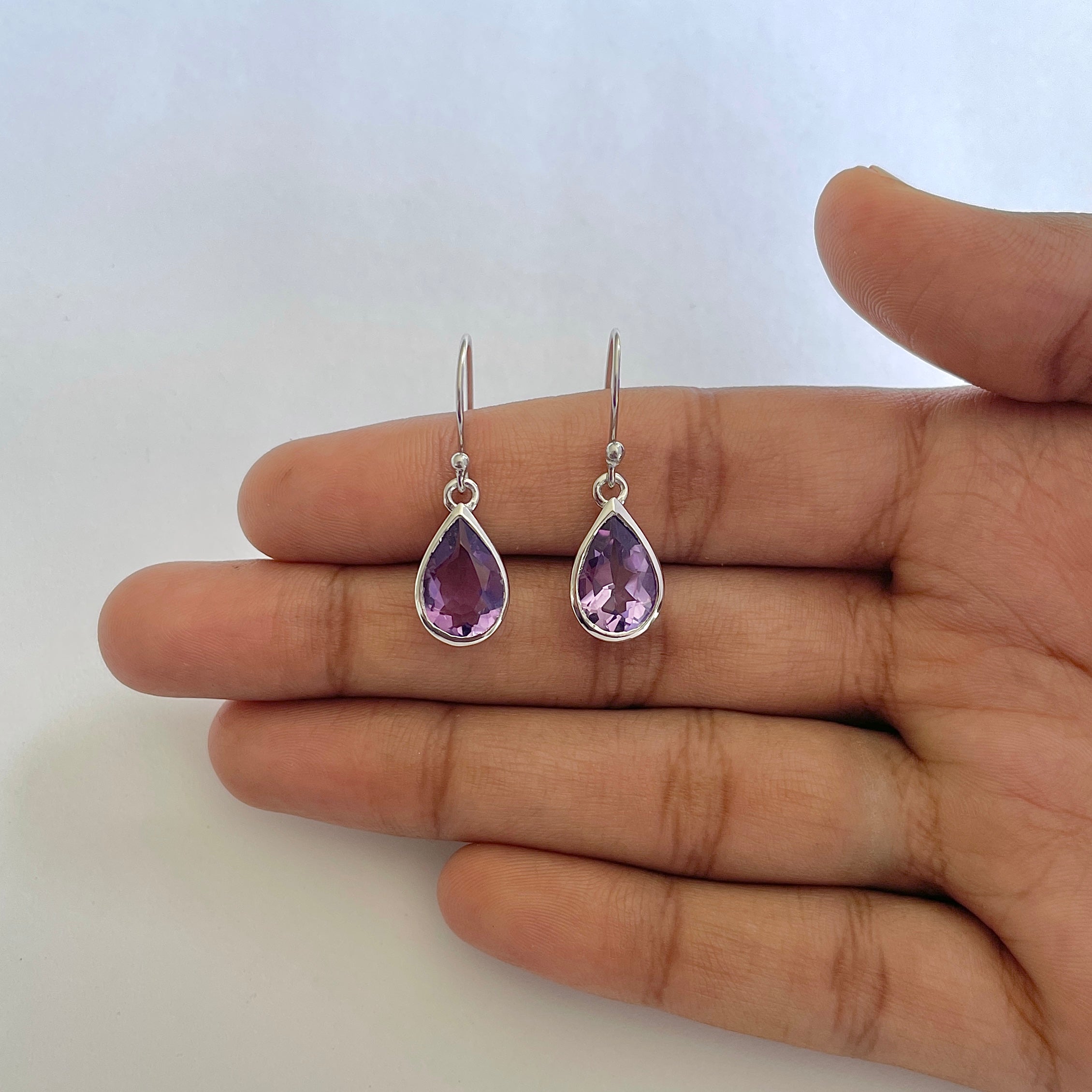 Amethyst Earring-(AMT-RDE-707)
