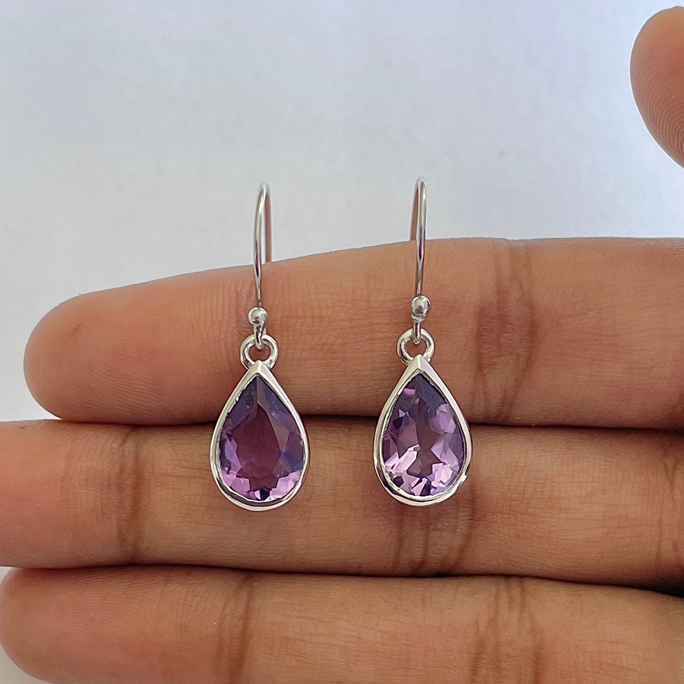 Amethyst Earring-(AMT-RDE-707)
