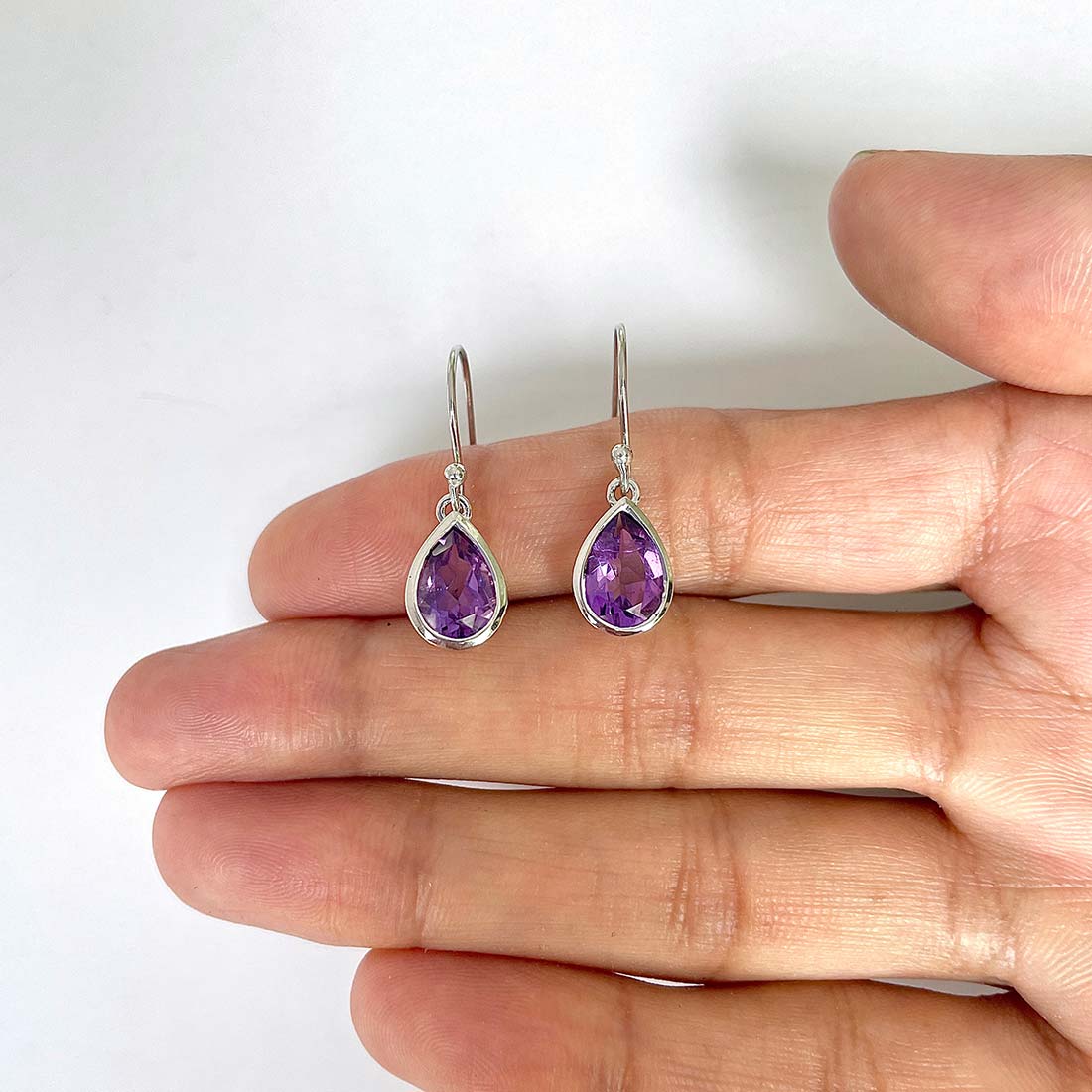 Amethyst Earring-(AMT-RDE-742)