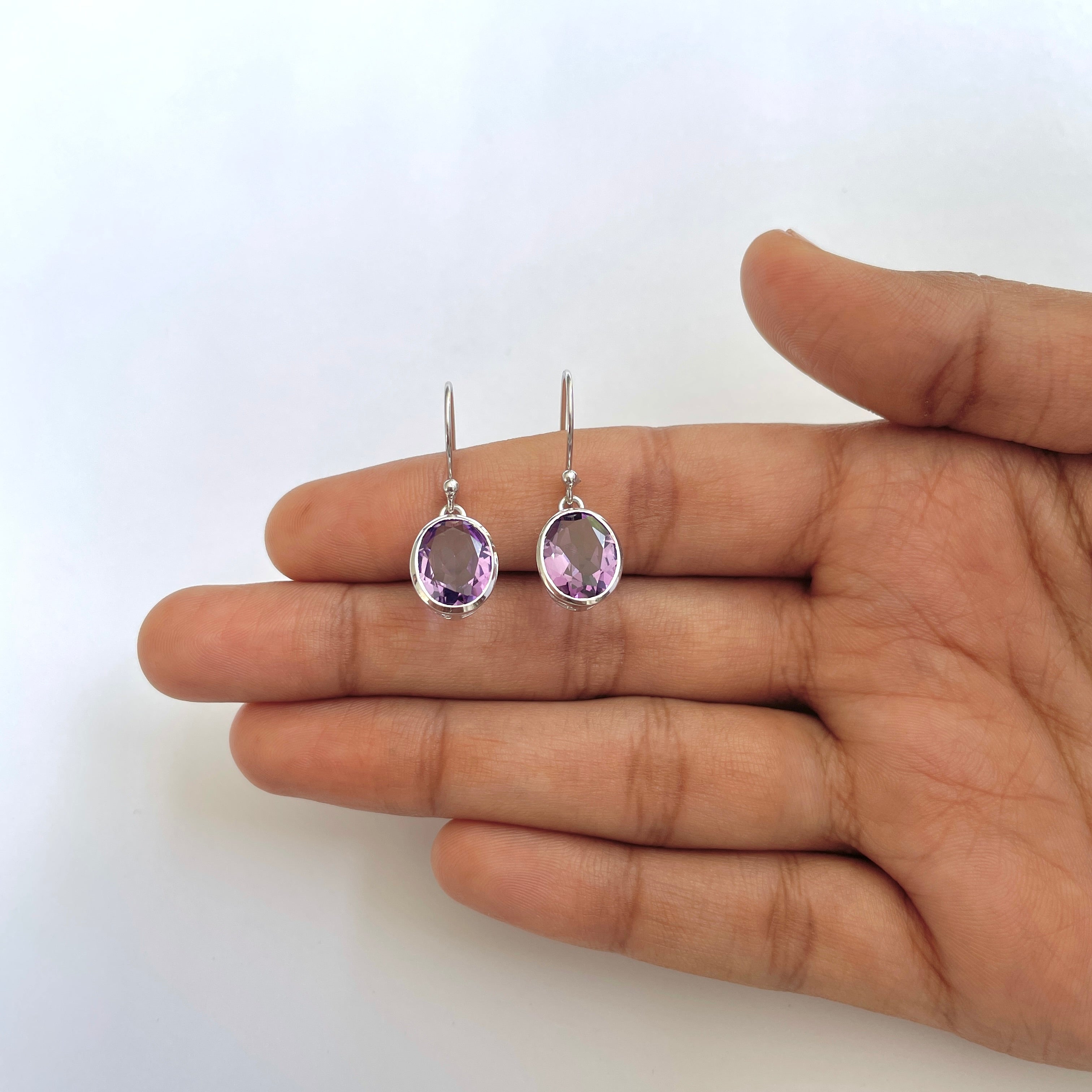 Amethyst Earring-(AMT-RDE-997)
