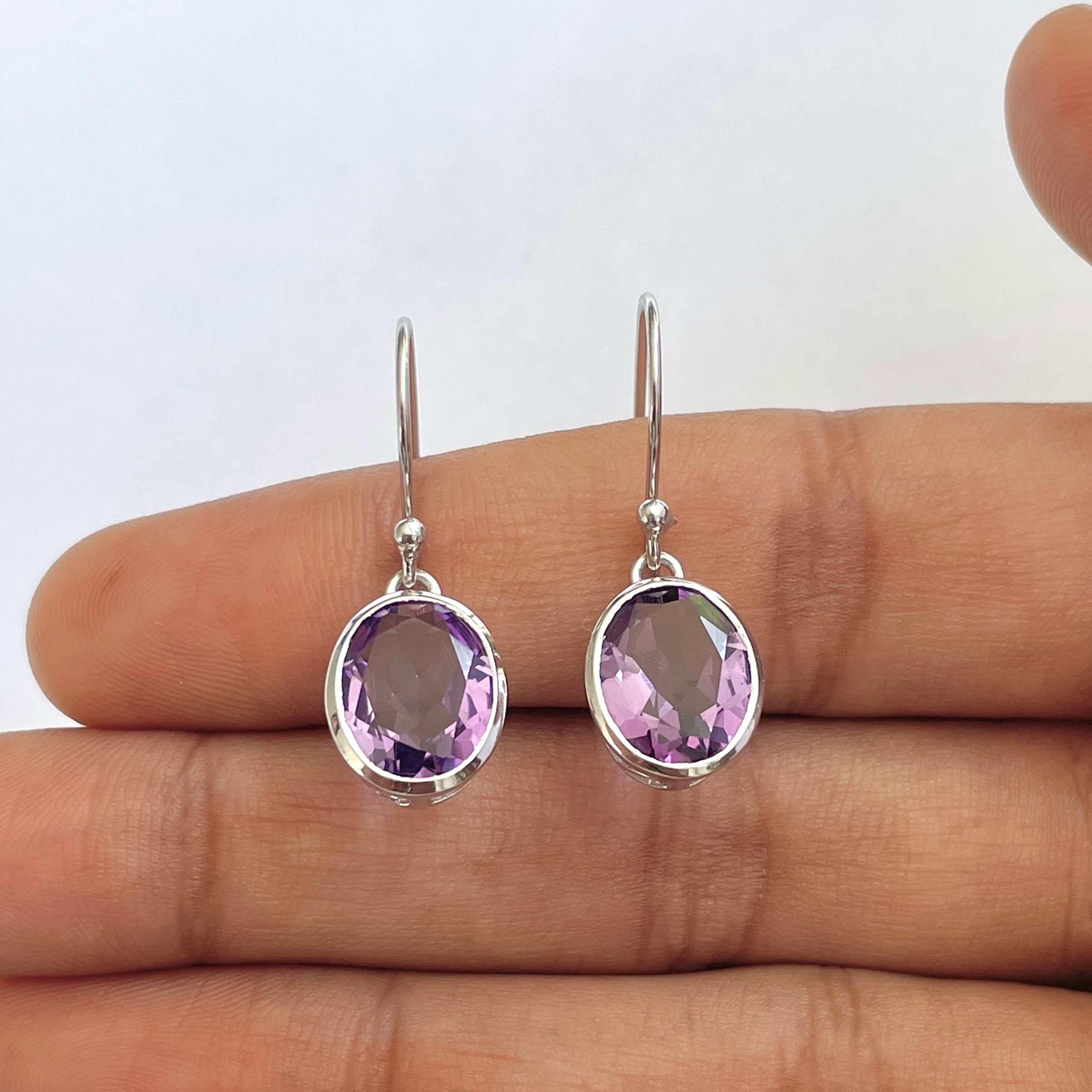 Amethyst Earring-(AMT-RDE-997)