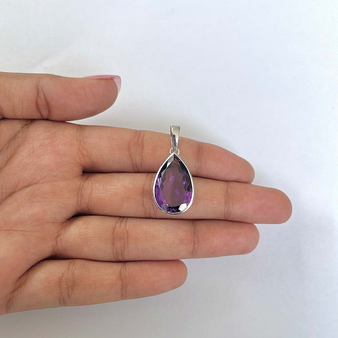 Amethyst Pendant-(AMT-RDN-233)