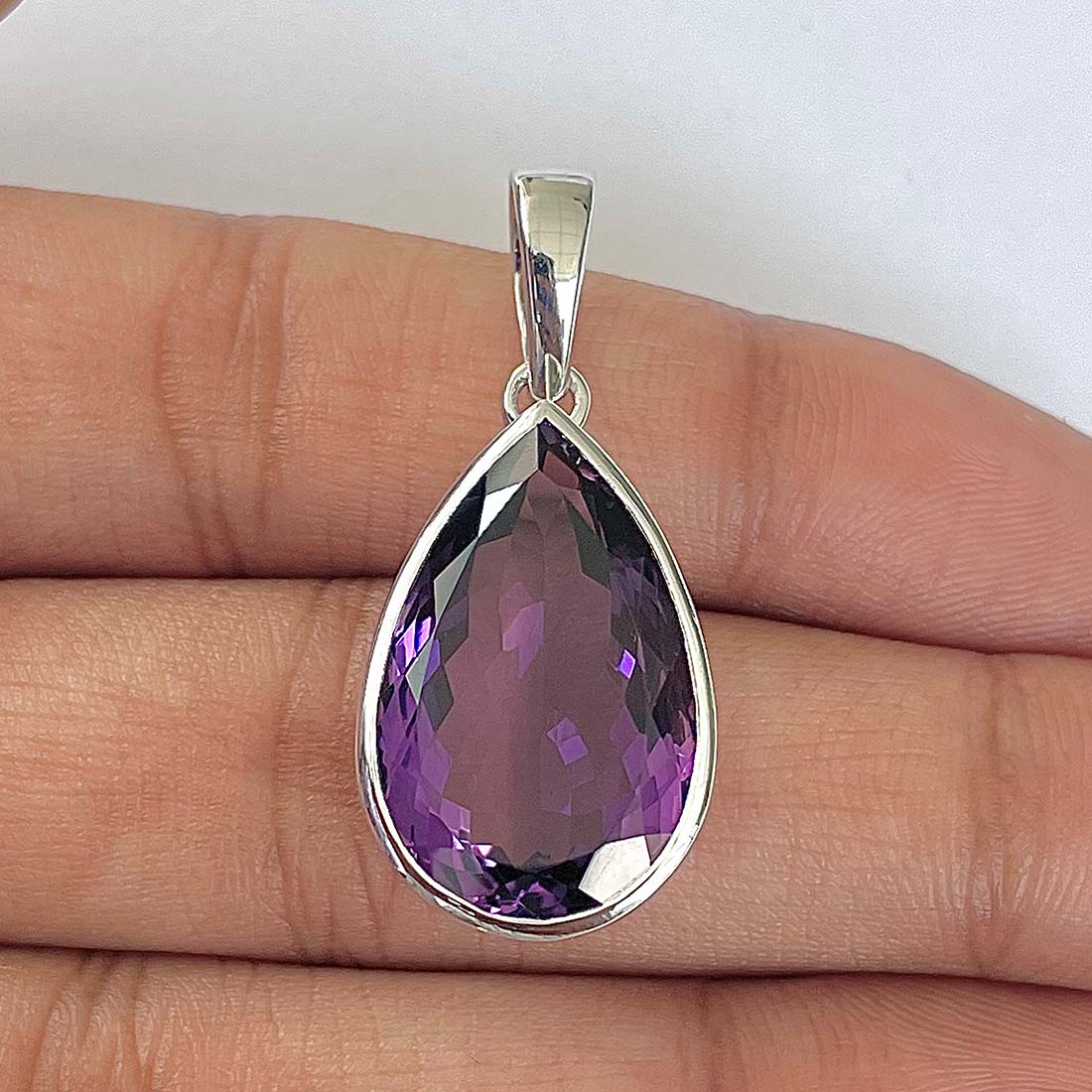 Amethyst Pendant-(AMT-RDN-233)