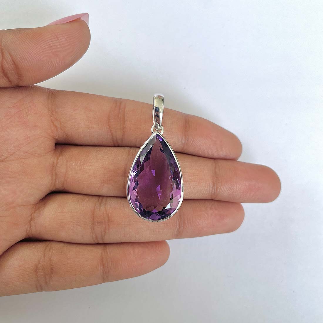 Amethyst Pendant-(AMT-RDN-243)