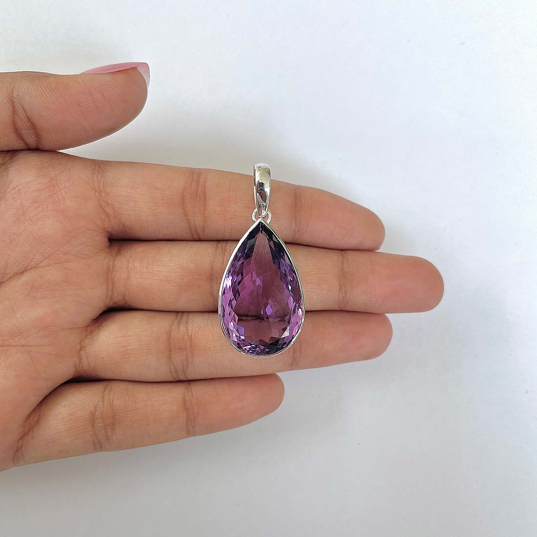 Amethyst Pendant-(AMT-RDN-246)