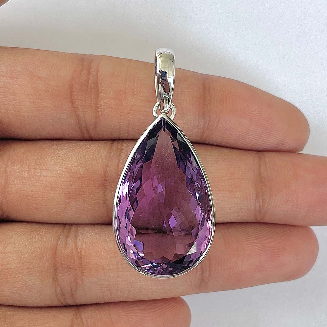 Amethyst Pendant-(AMT-RDN-246)