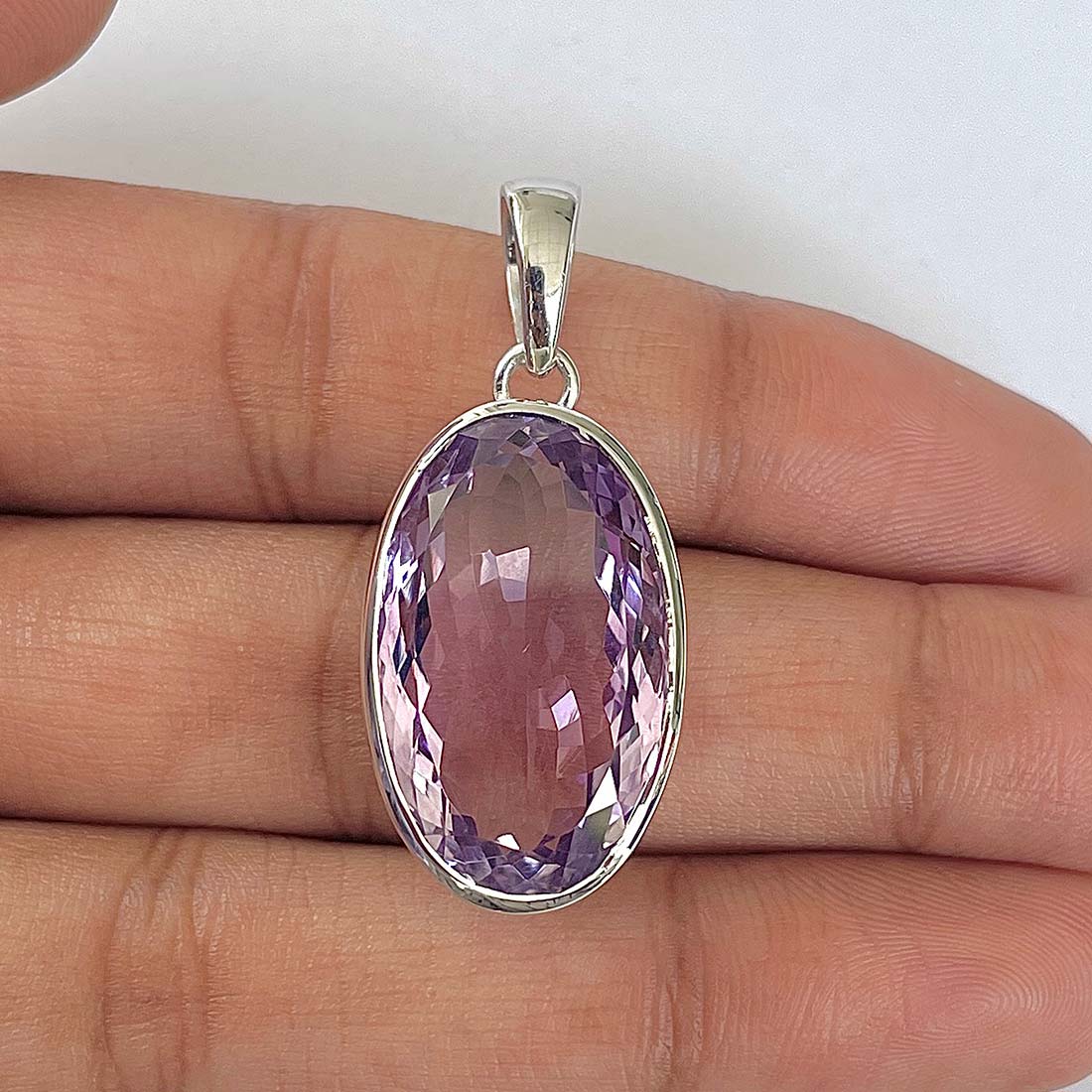 Amethyst Pendant-(AMT-RDN-259)
