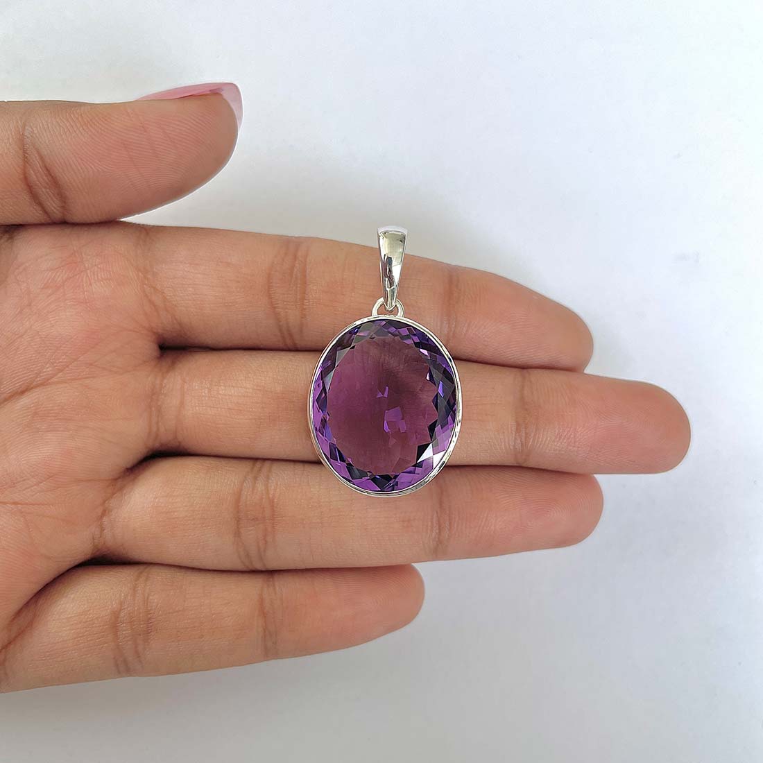 Amethyst Pendant-(AMT-RDN-271)