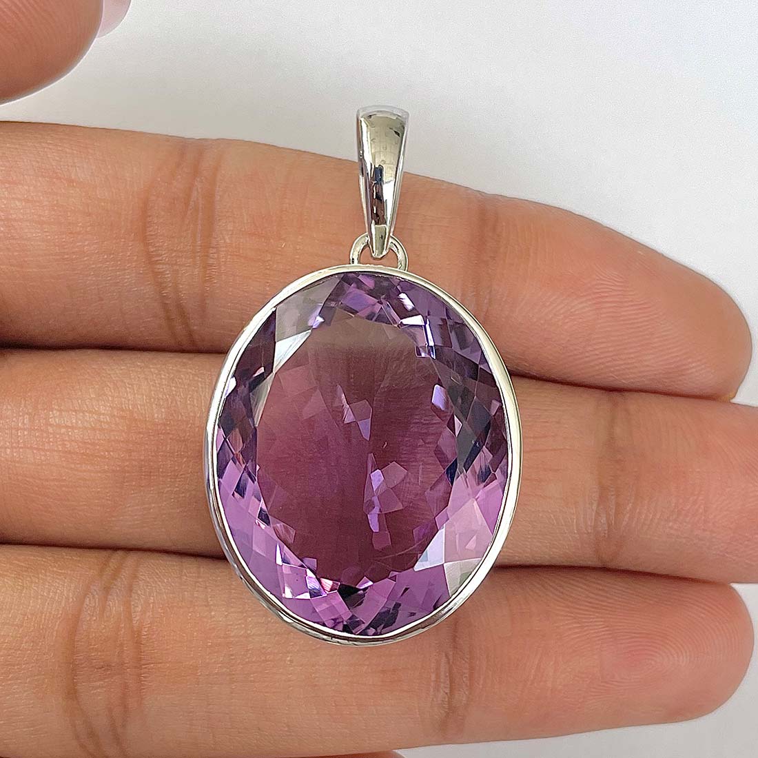 Amethyst Pendant-(AMT-RDN-276)
