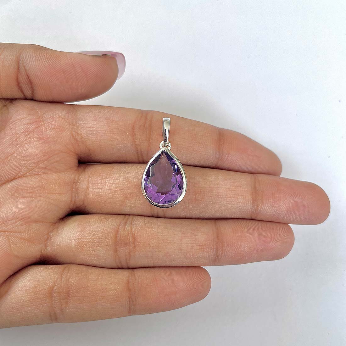 Amethyst Pendant-(AMT-RDP-454)