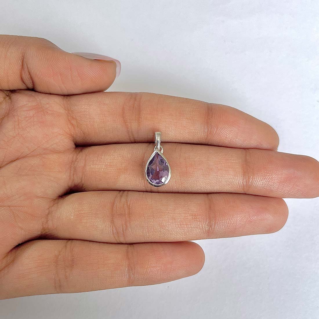 Amethyst Pendant-(AMT-RDP-468)