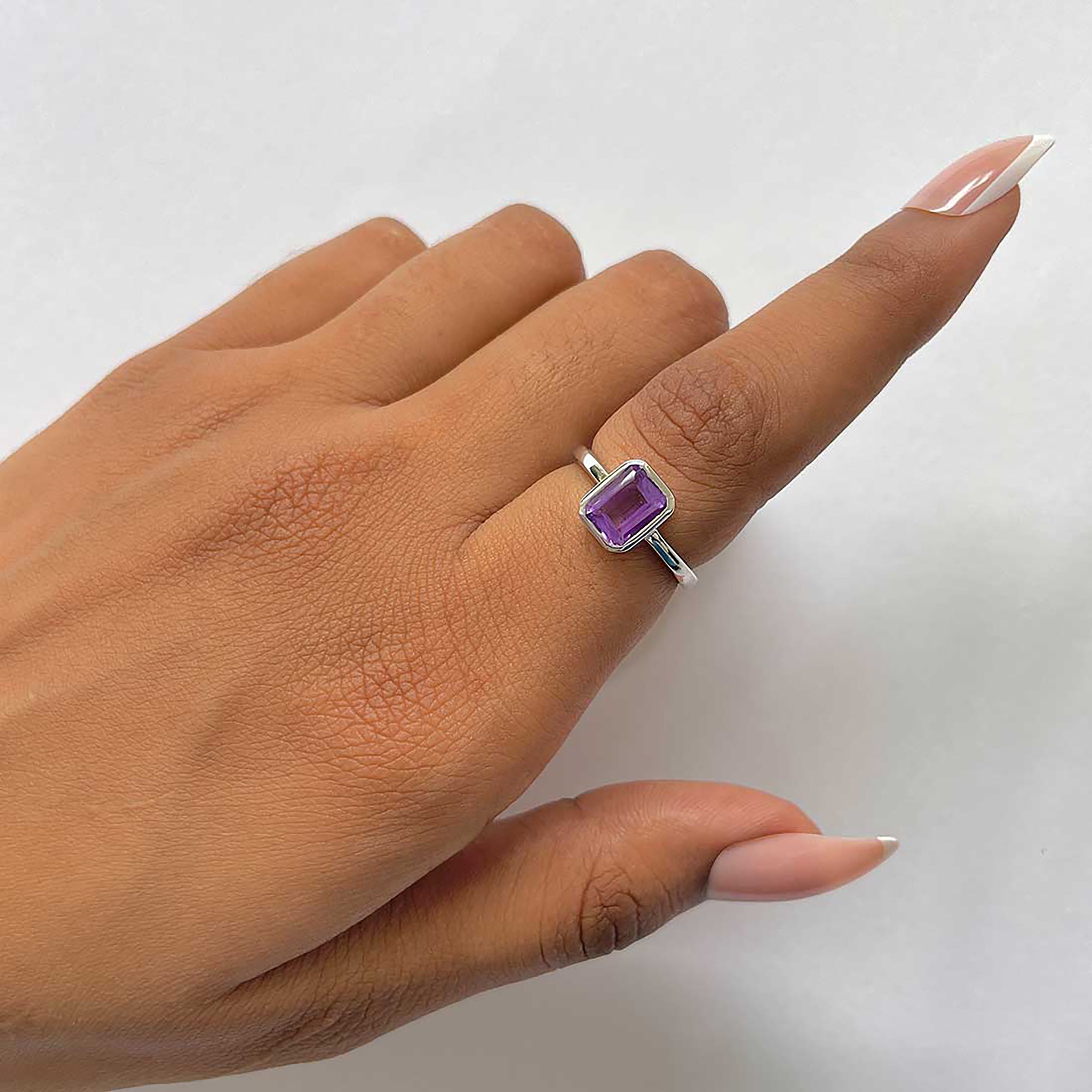 Amethyst Ring-(AMT-RDR-246.)