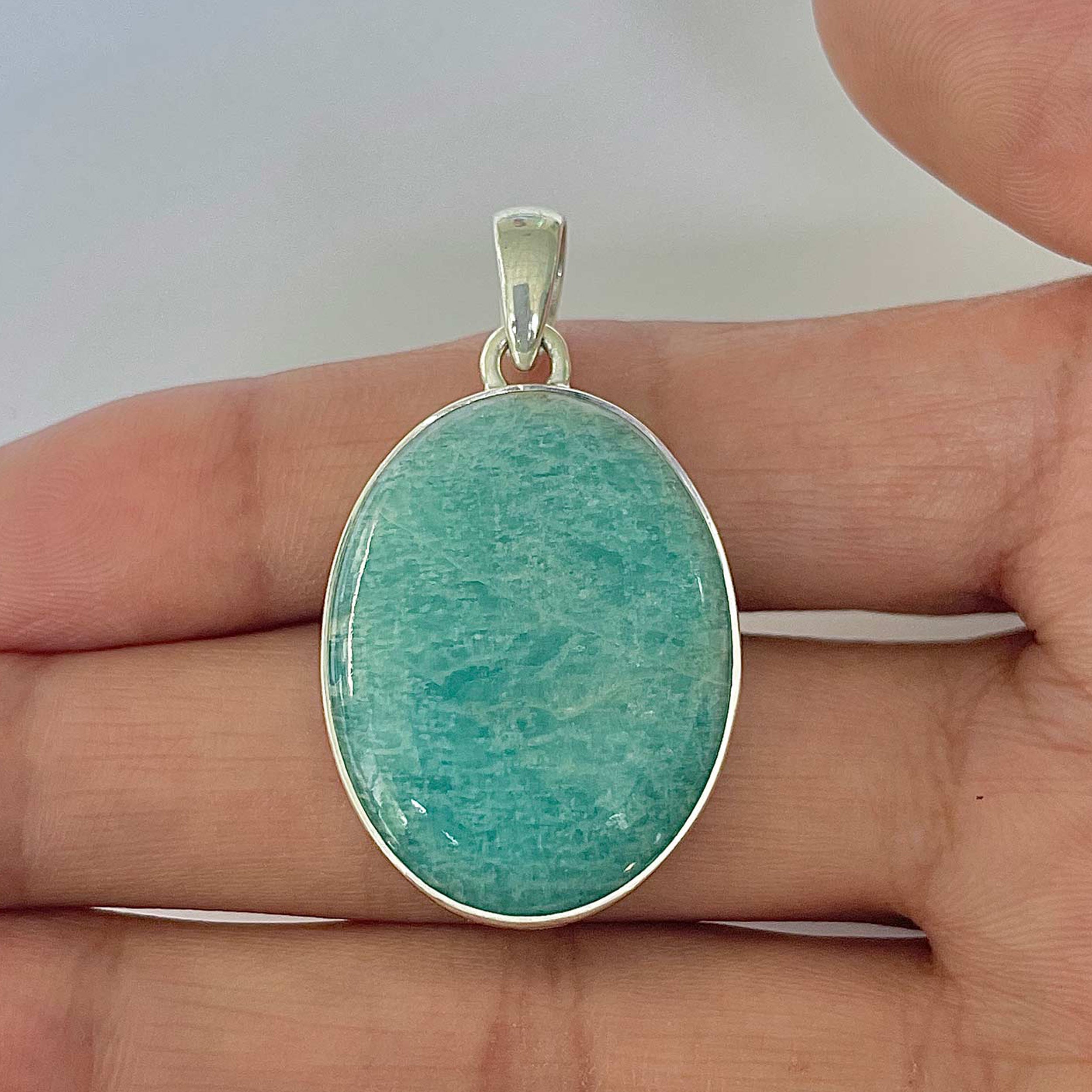 Amazonite Pendant-(AMZ-1-1)