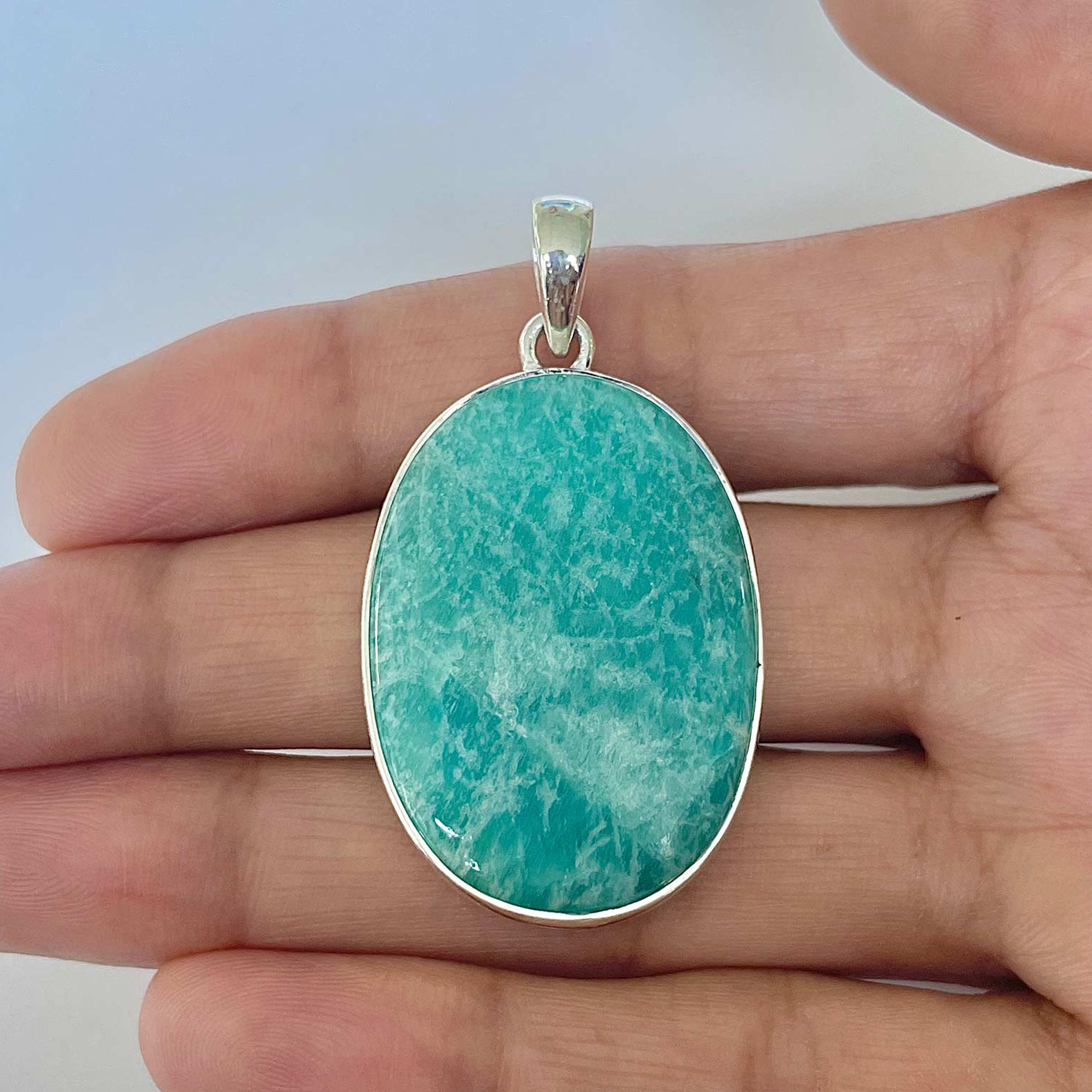 Amazonite Pendant-(AMZ-1-2)