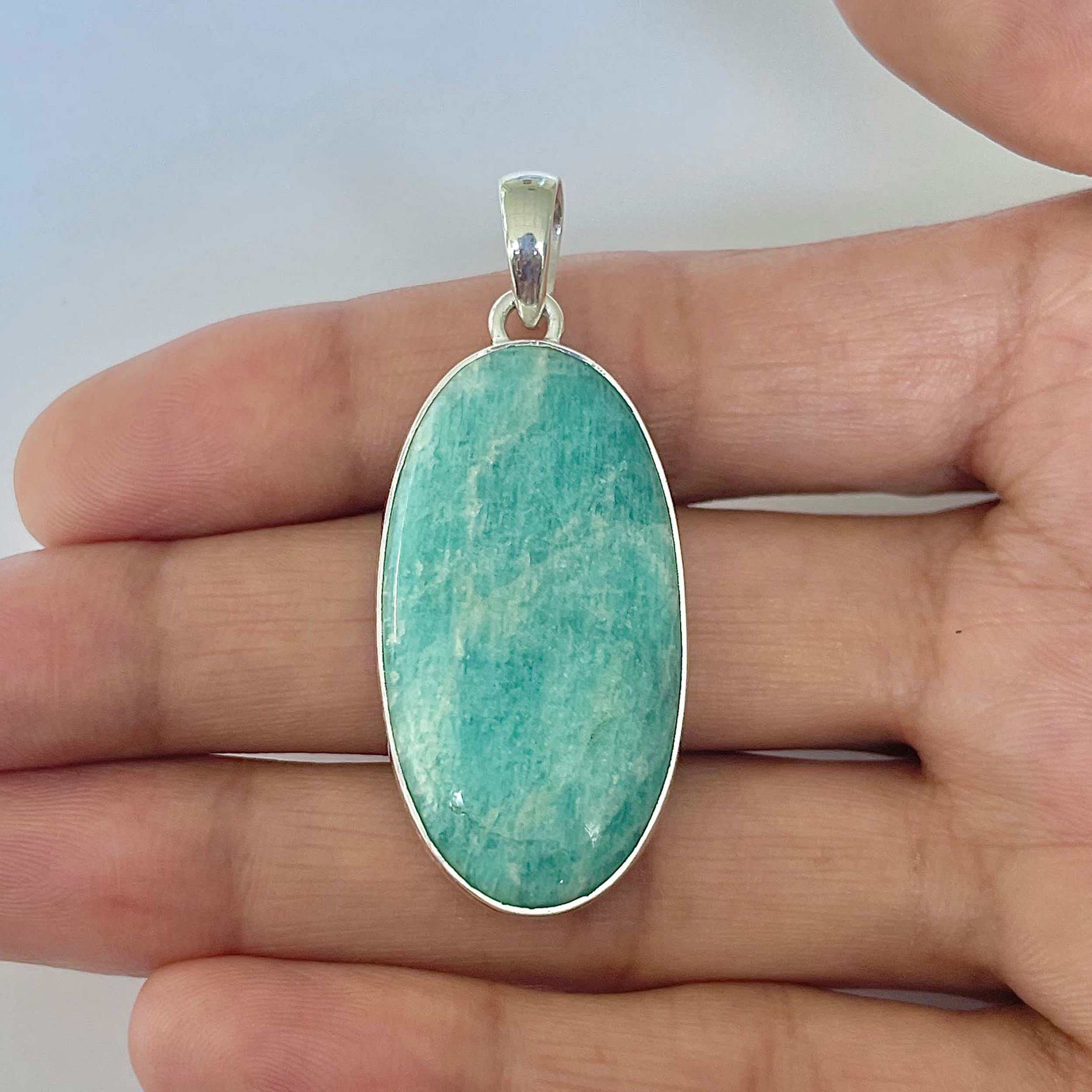 Amazonite Pendant-(AMZ-1-8)